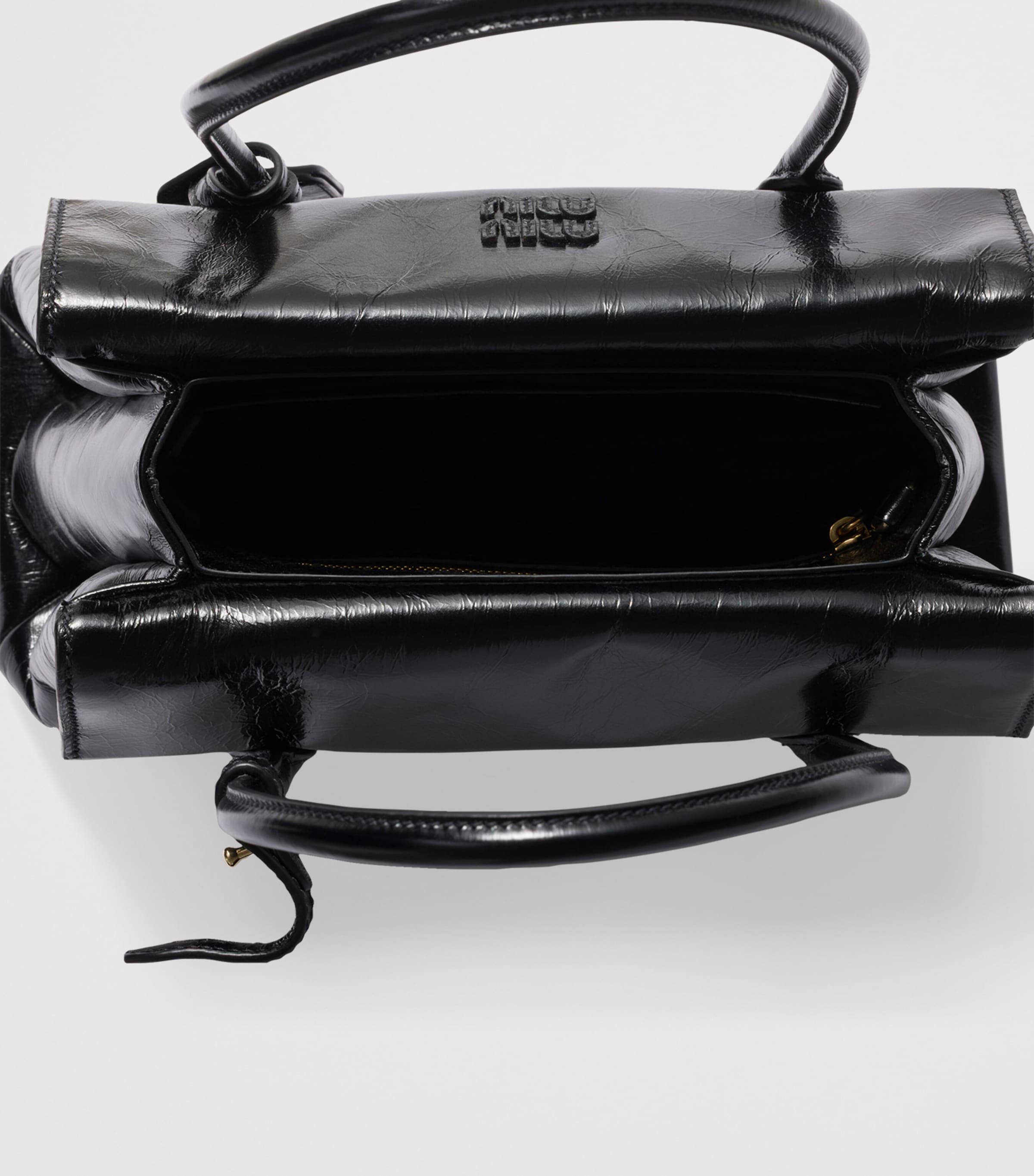 Leather Solitaire Top-Handle Bag F0002 Image 4