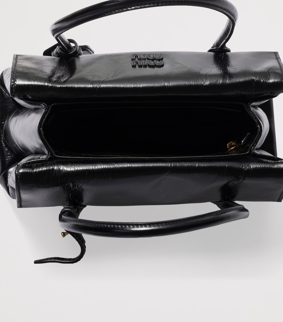 Leather Solitaire Top-Handle Bag F0002 Image 4