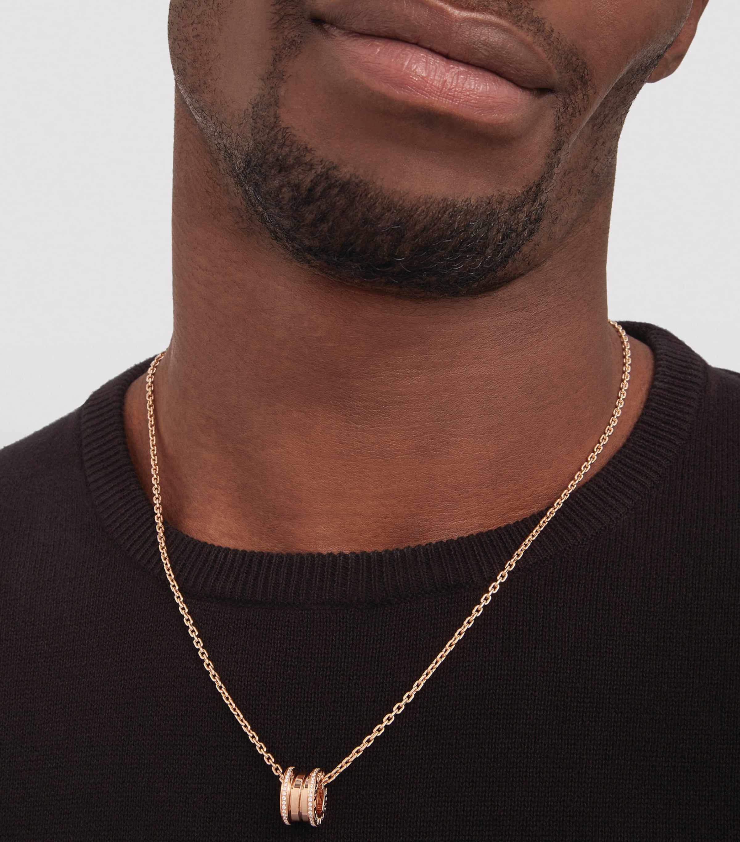 Bvlgari Rose Gold and Diamond B.zero1 Necklace Pink Gold Image 6