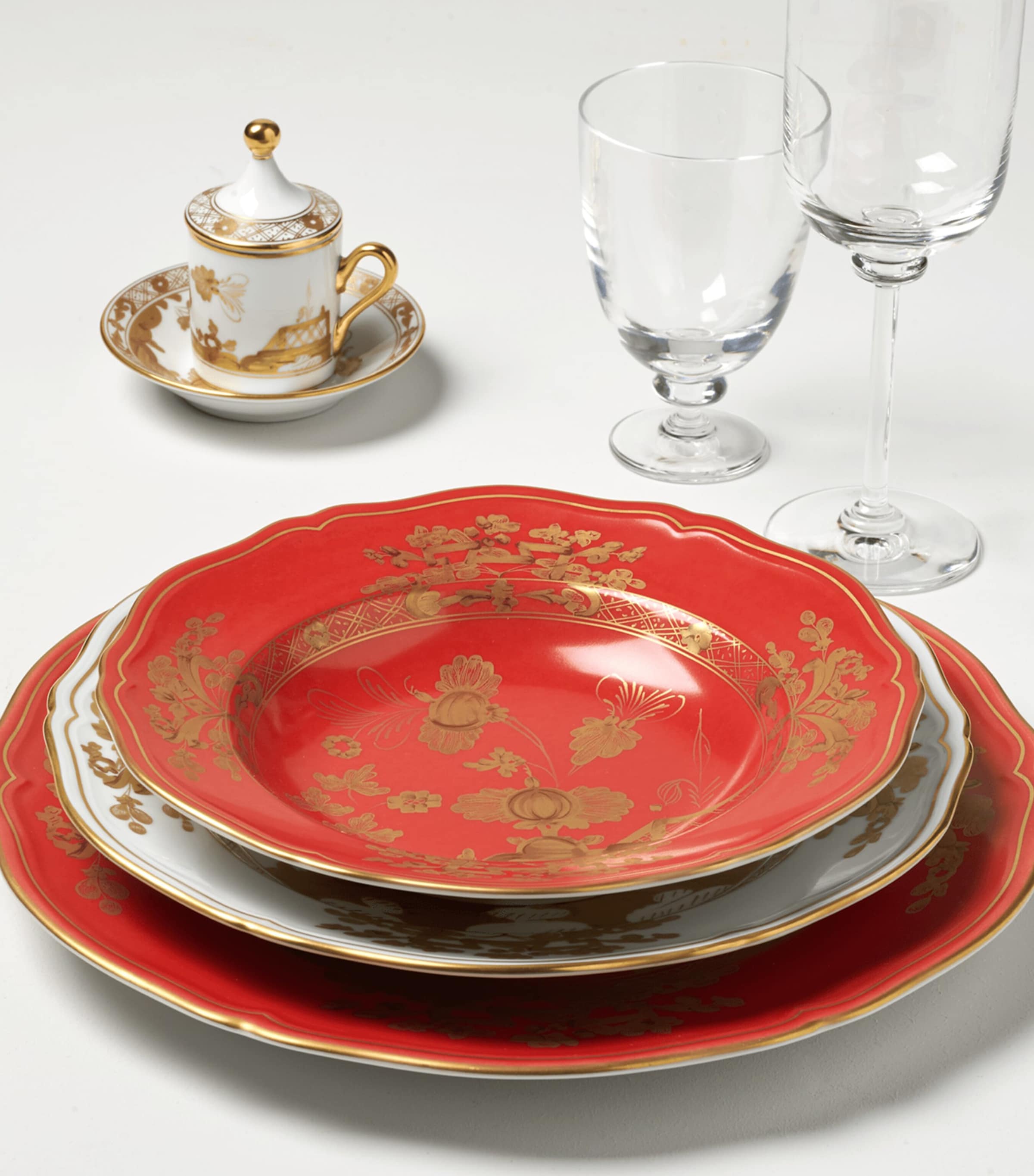 GINORI 1735 Oriente Italiano Rubrum Soup Plate (24cm) Image 3