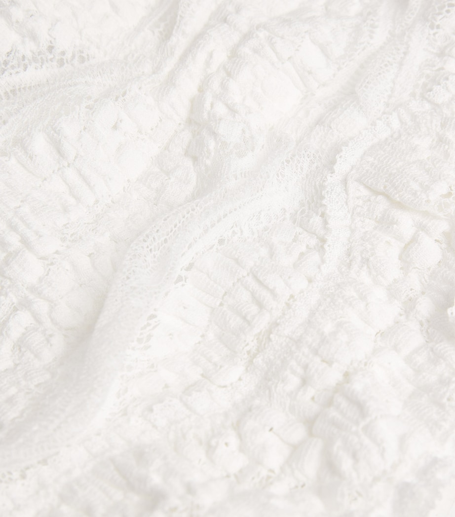 Knitted Briny Crop Top WHITE Image 6