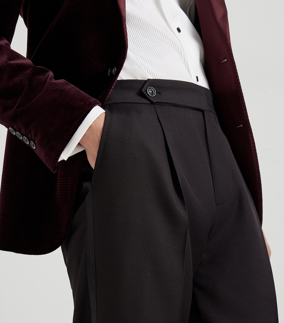 Silk-Wool Tailored Trousers CS098 Image 5