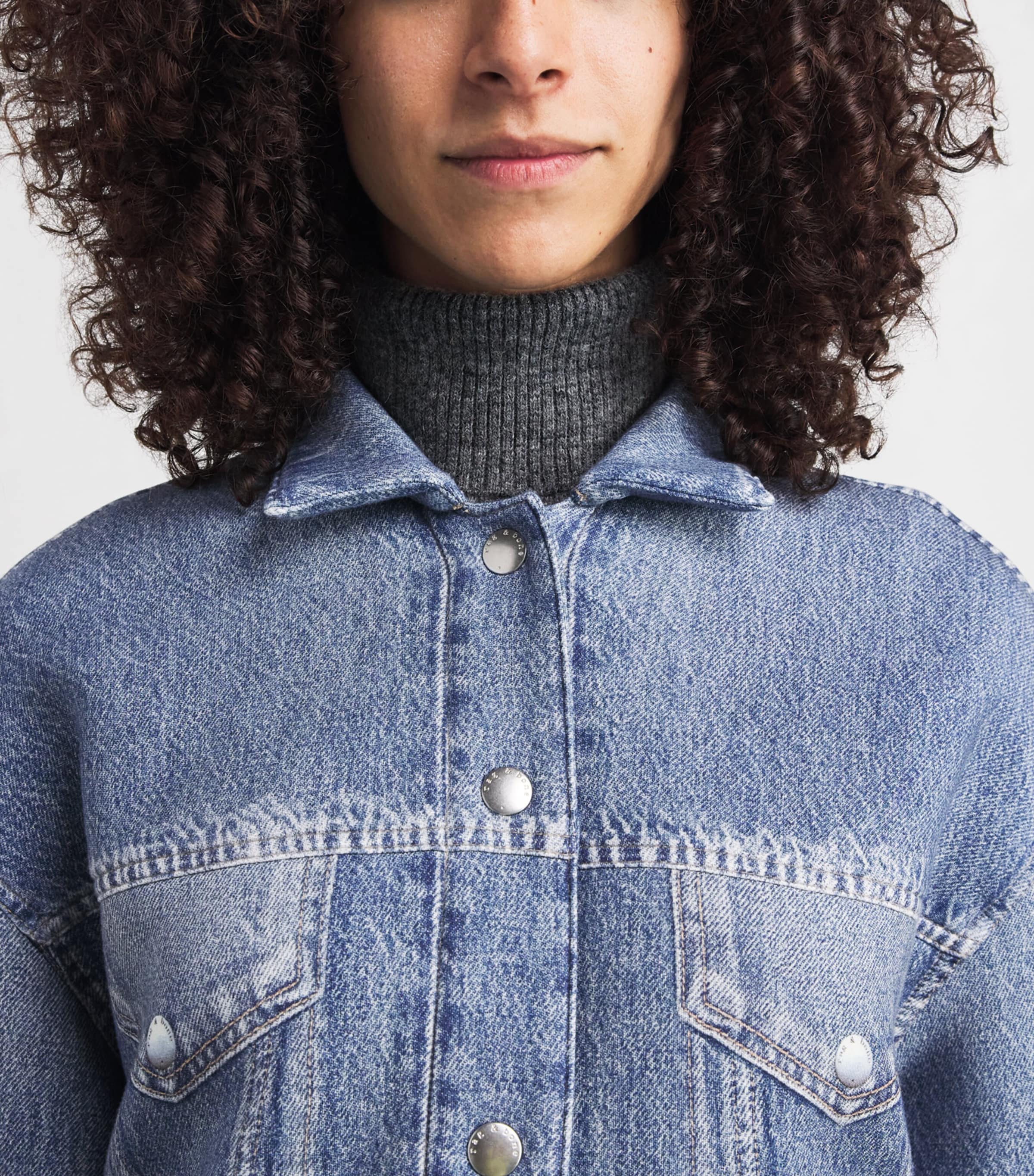 Rag & Bone Womens Miramar Trucker Jacket Sutton Image 3