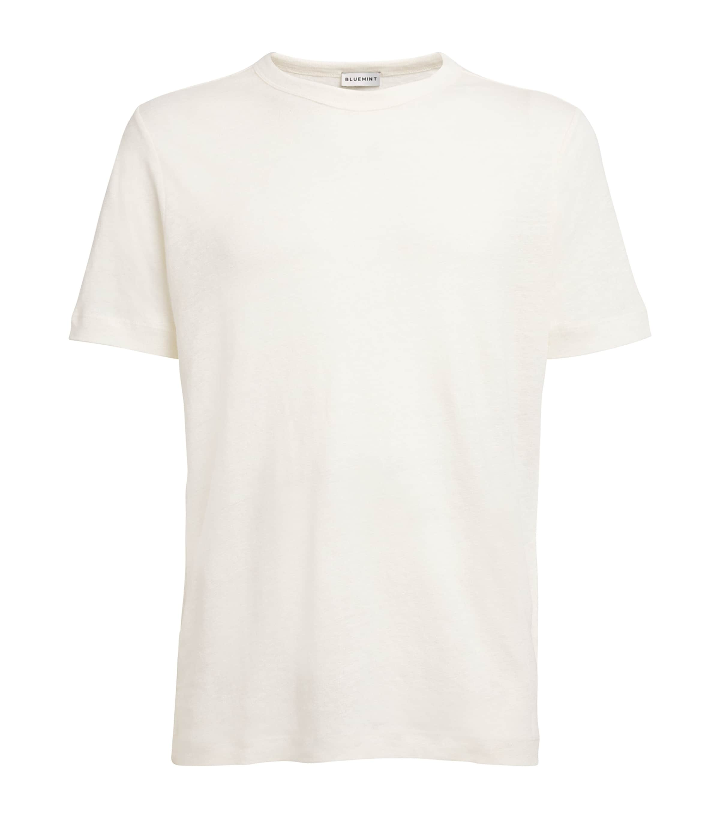 Bluemint Linen Roman T-shirt In White