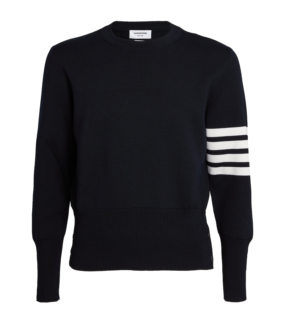 Merino Wool 4-Bar Sweater NAVY Image 1