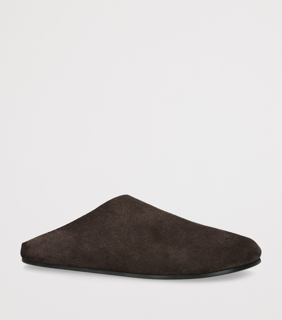 Hudson Suede Slides DARK BROWN Image 3