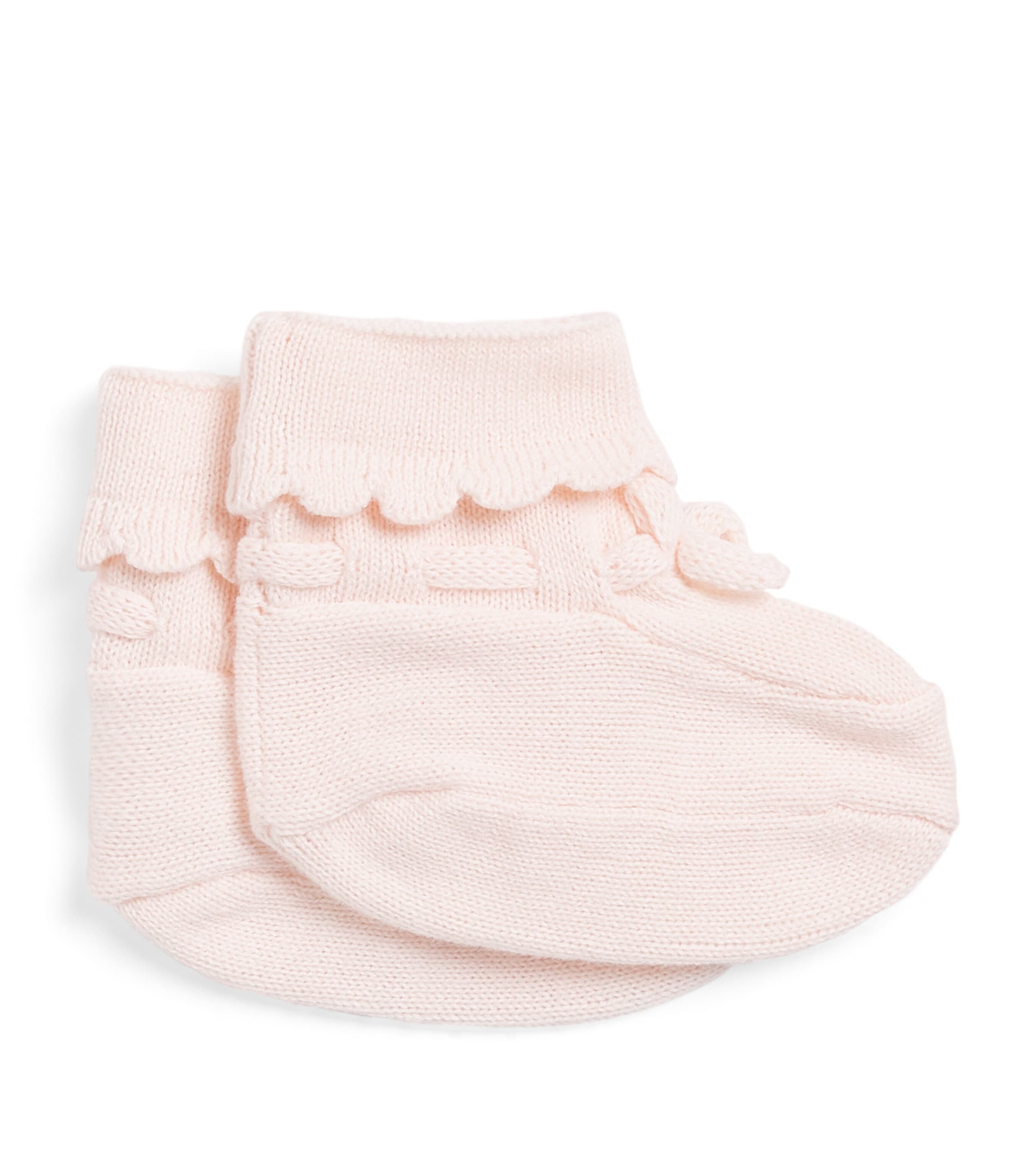 Cotton Knitted Booties 30ROSÉE Image 1