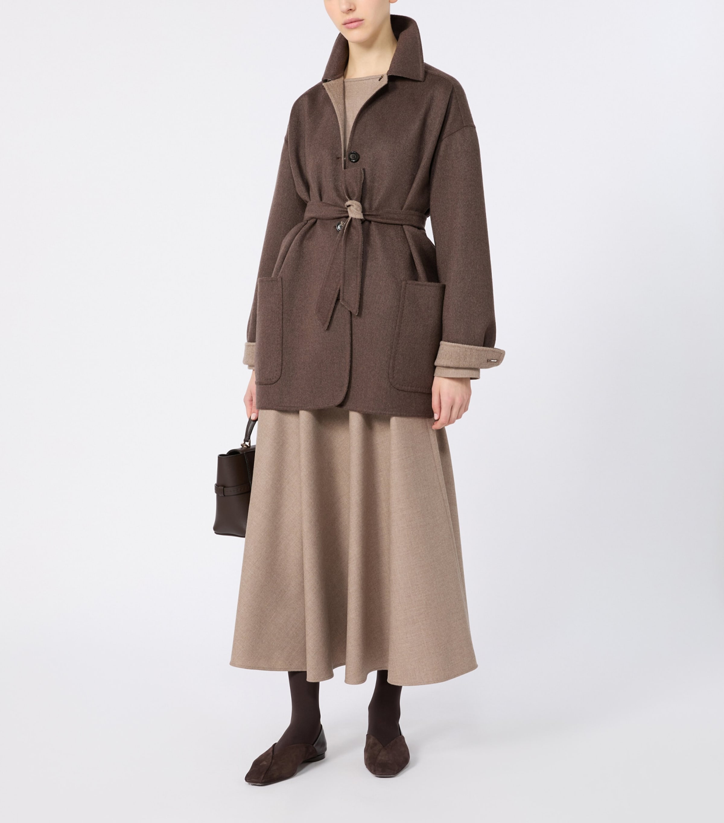 Max Mara Womens Cashmere Jacket Dark Brown Image 6