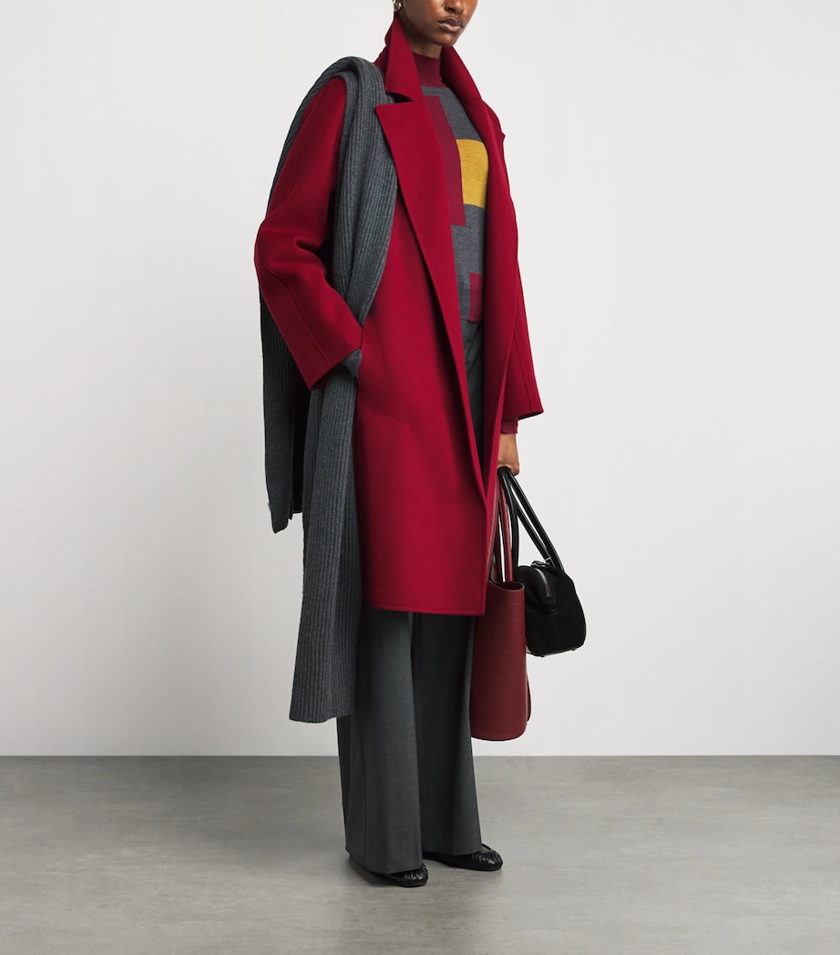 Wool-Cashmere Costa Wrap Coat RUBY Image 2