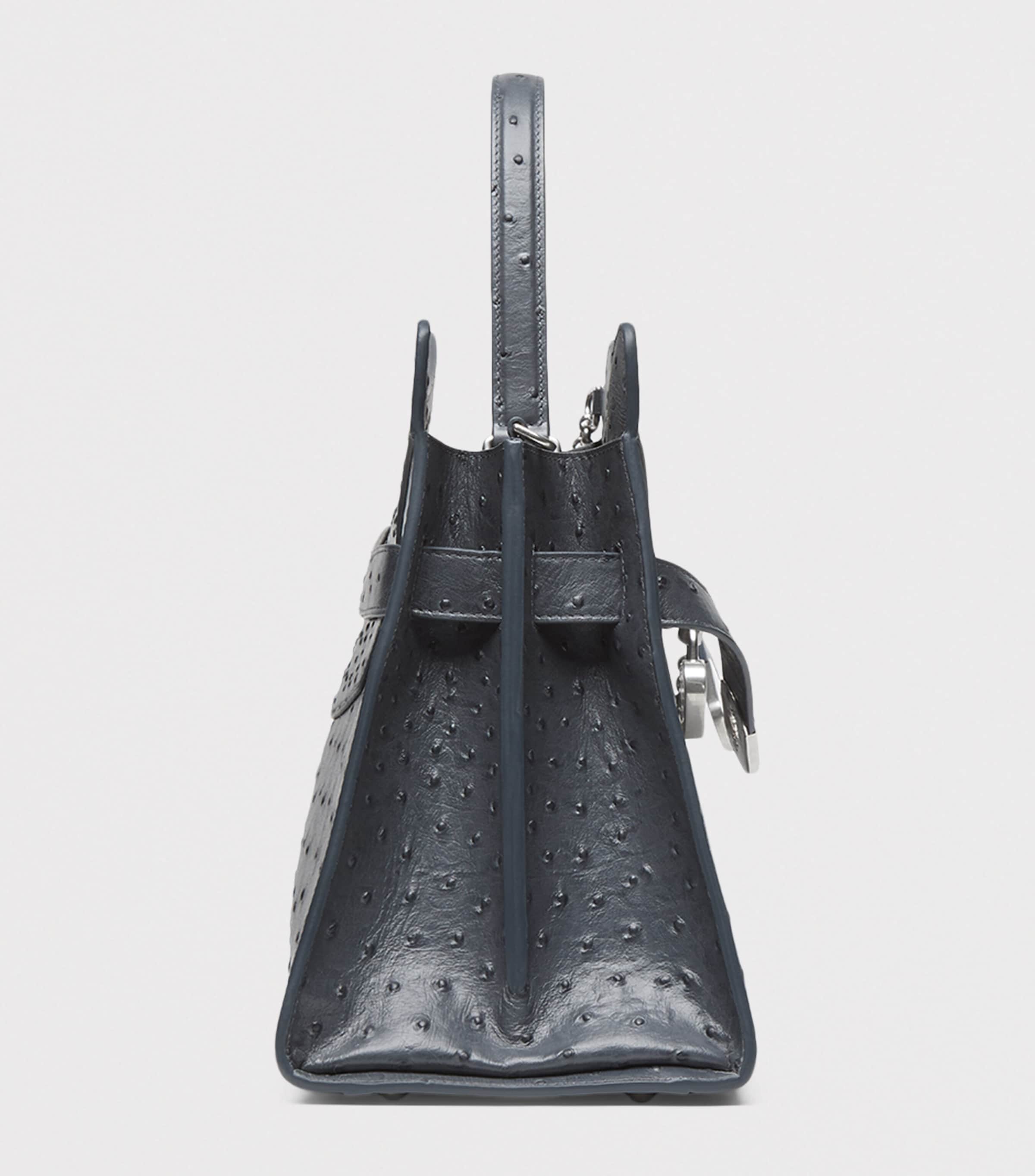 McQueen Calfskin Locke Top-Handle Bag Image 4