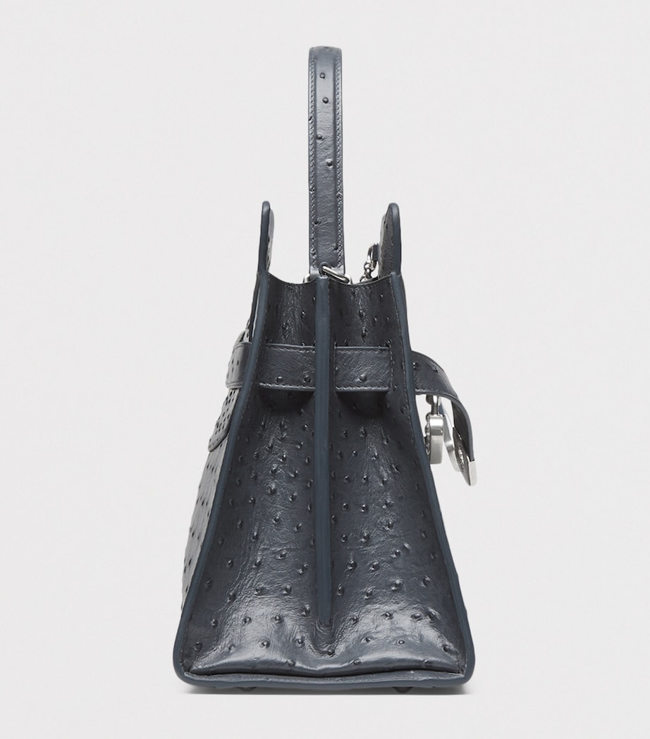 McQueen Calfskin Locke Top-Handle Bag Image 4