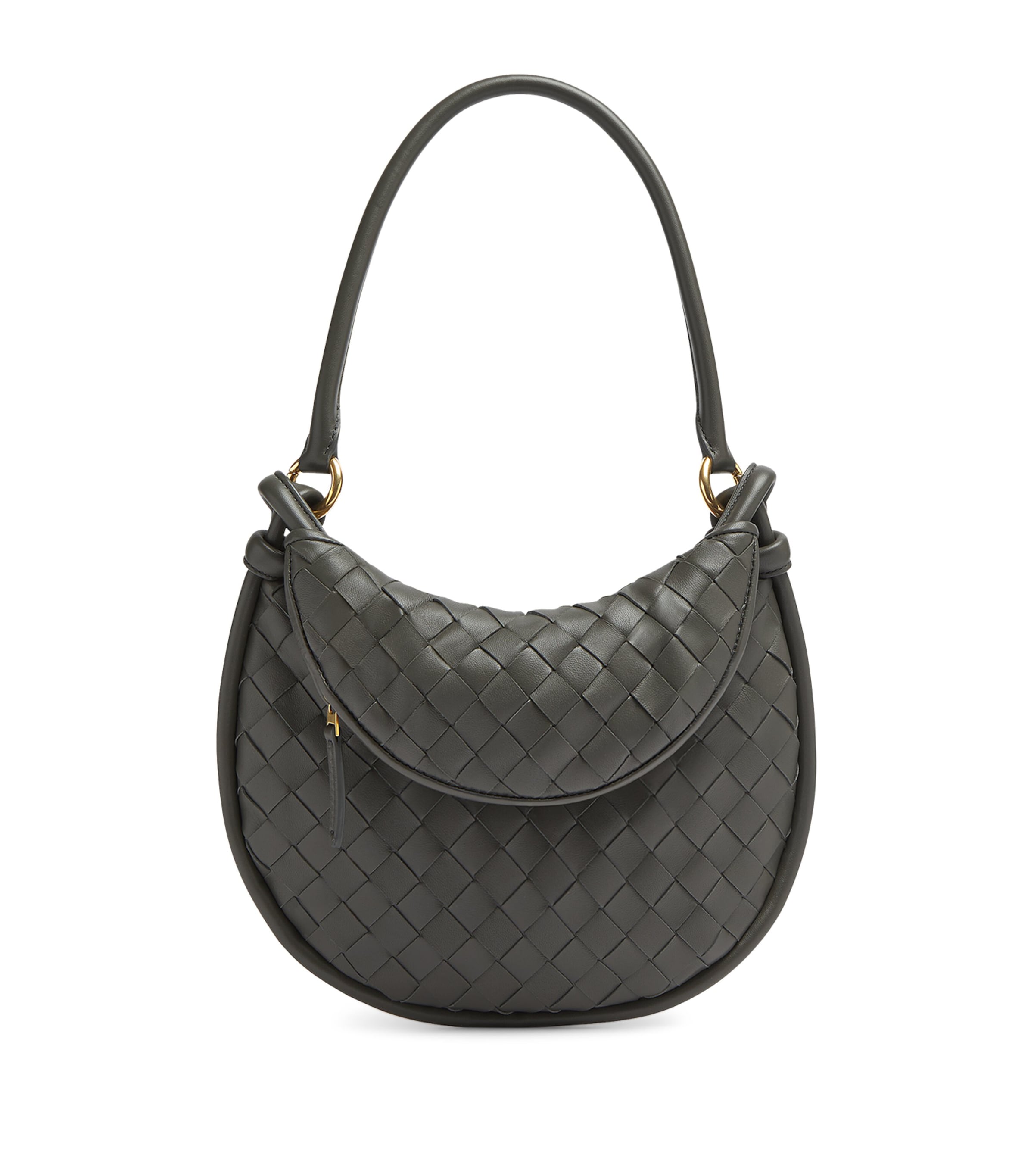 Bottega Veneta Small Gemelli Shoulder Bag In Silver