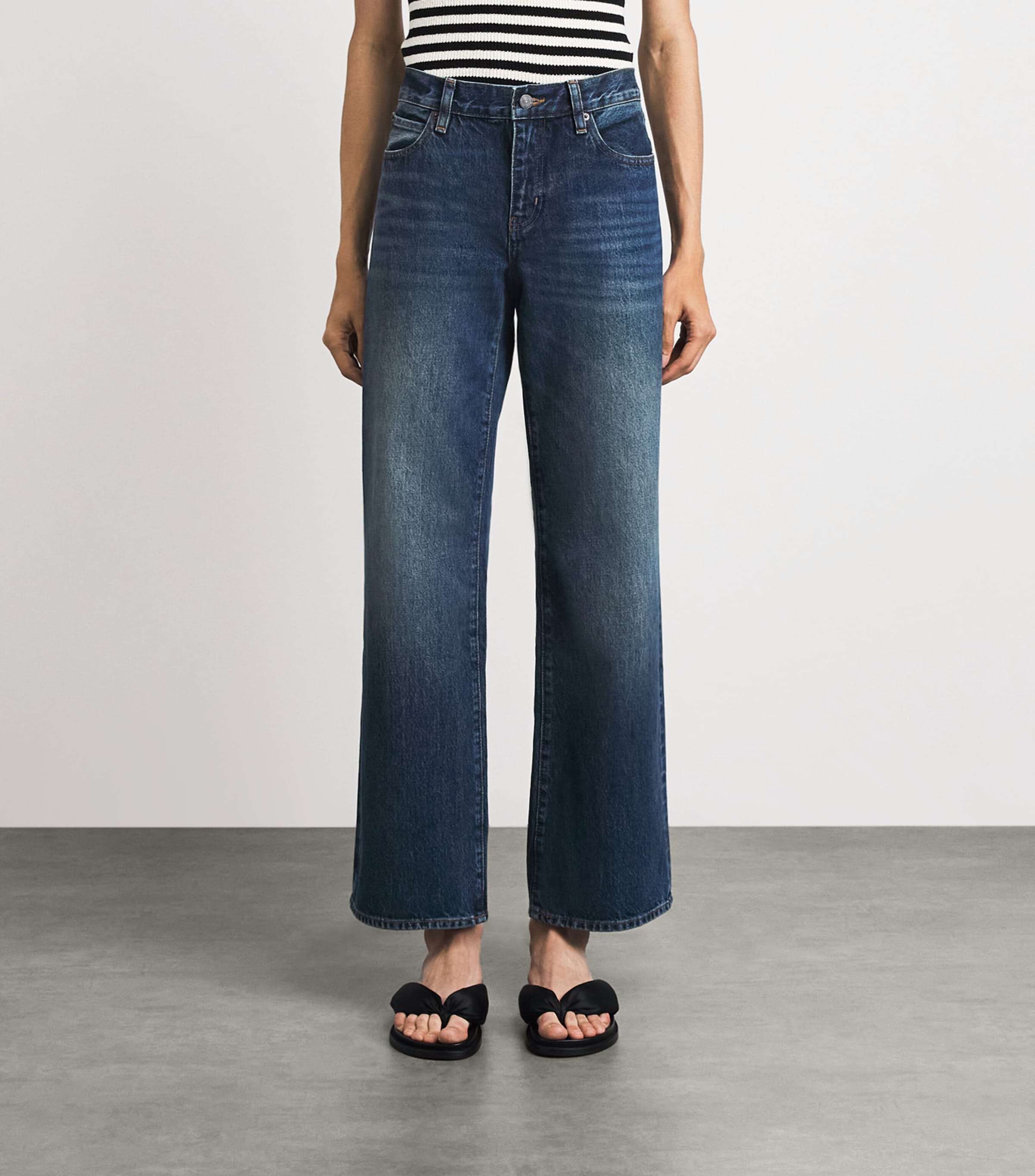 FRAME Womens The Saturday Straight Jeans Ember Image 4