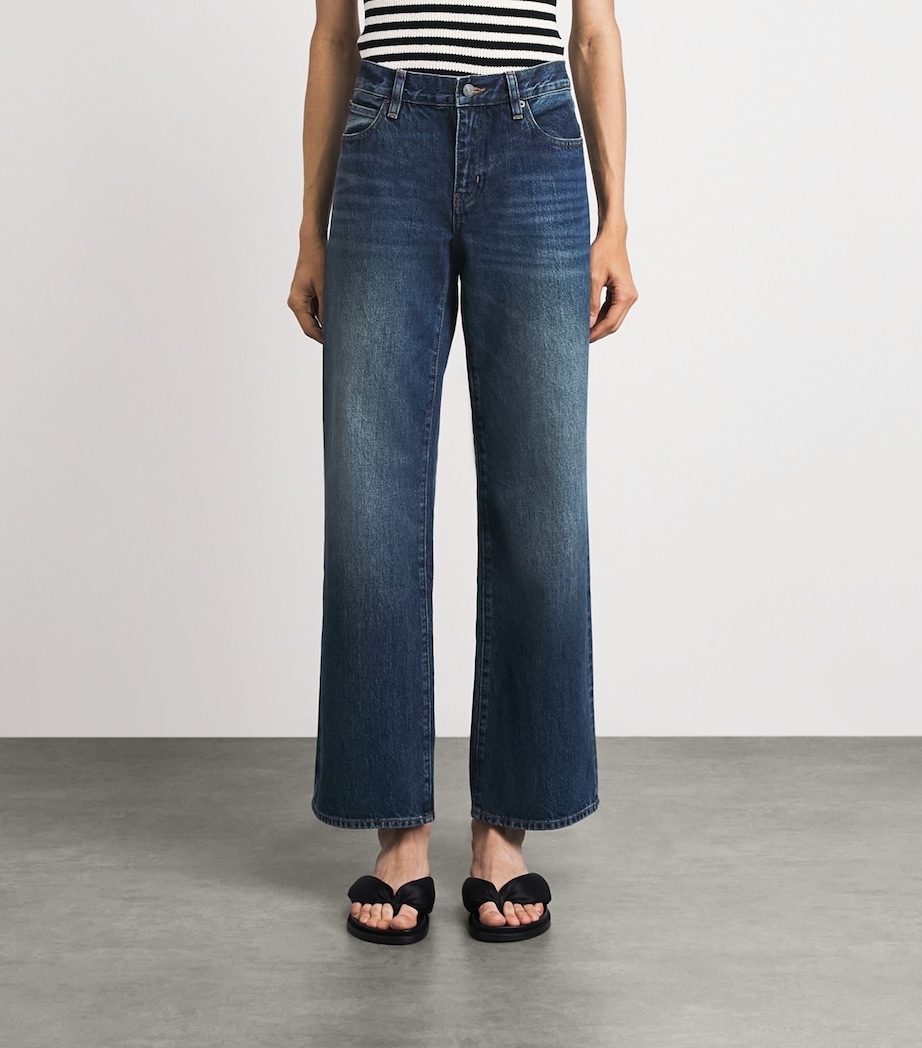 FRAME Womens The Saturday Straight Jeans Ember Image 4