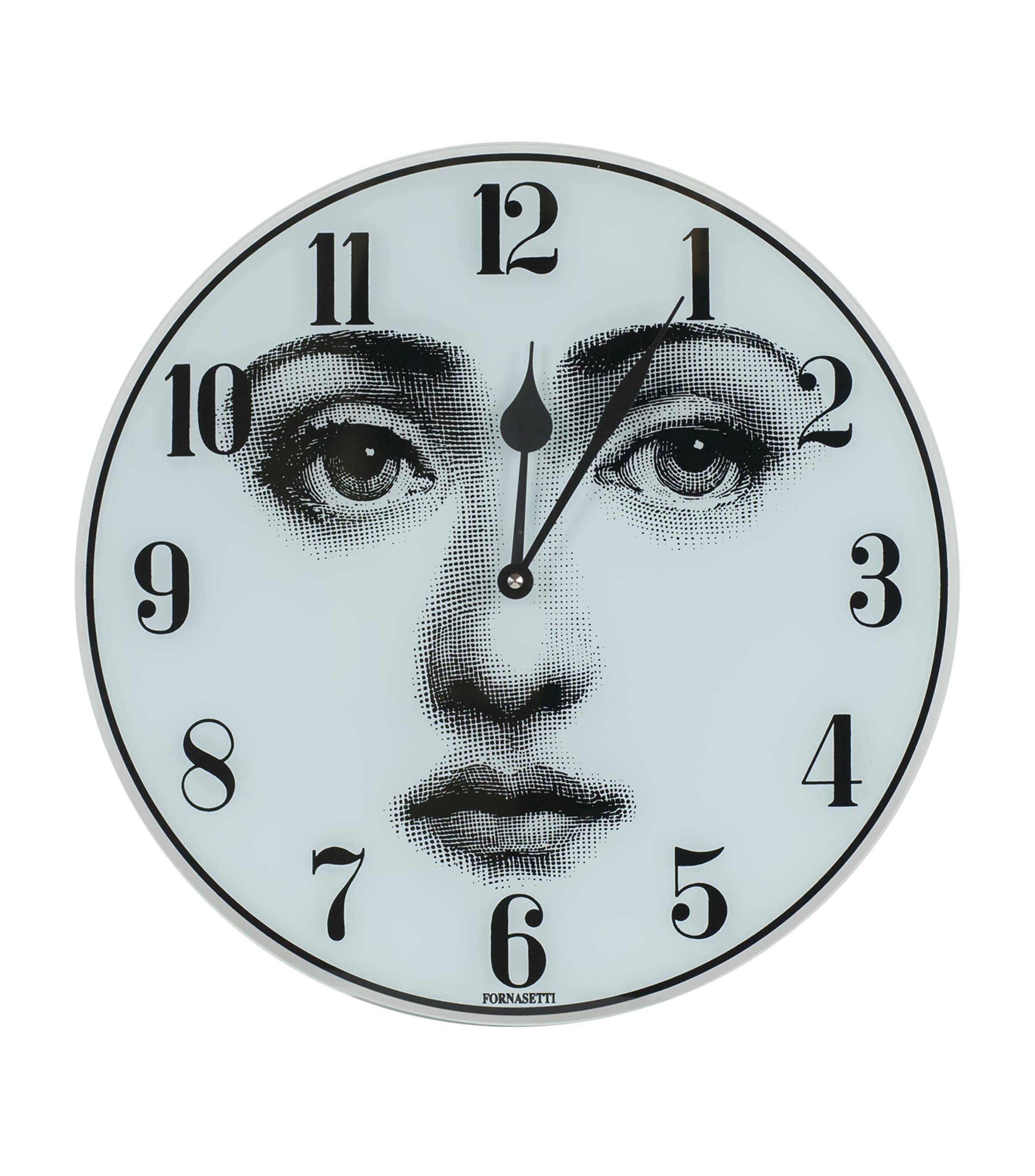 Fornasetti Tema E Variazioni No. 1 Wall Clock In Gray