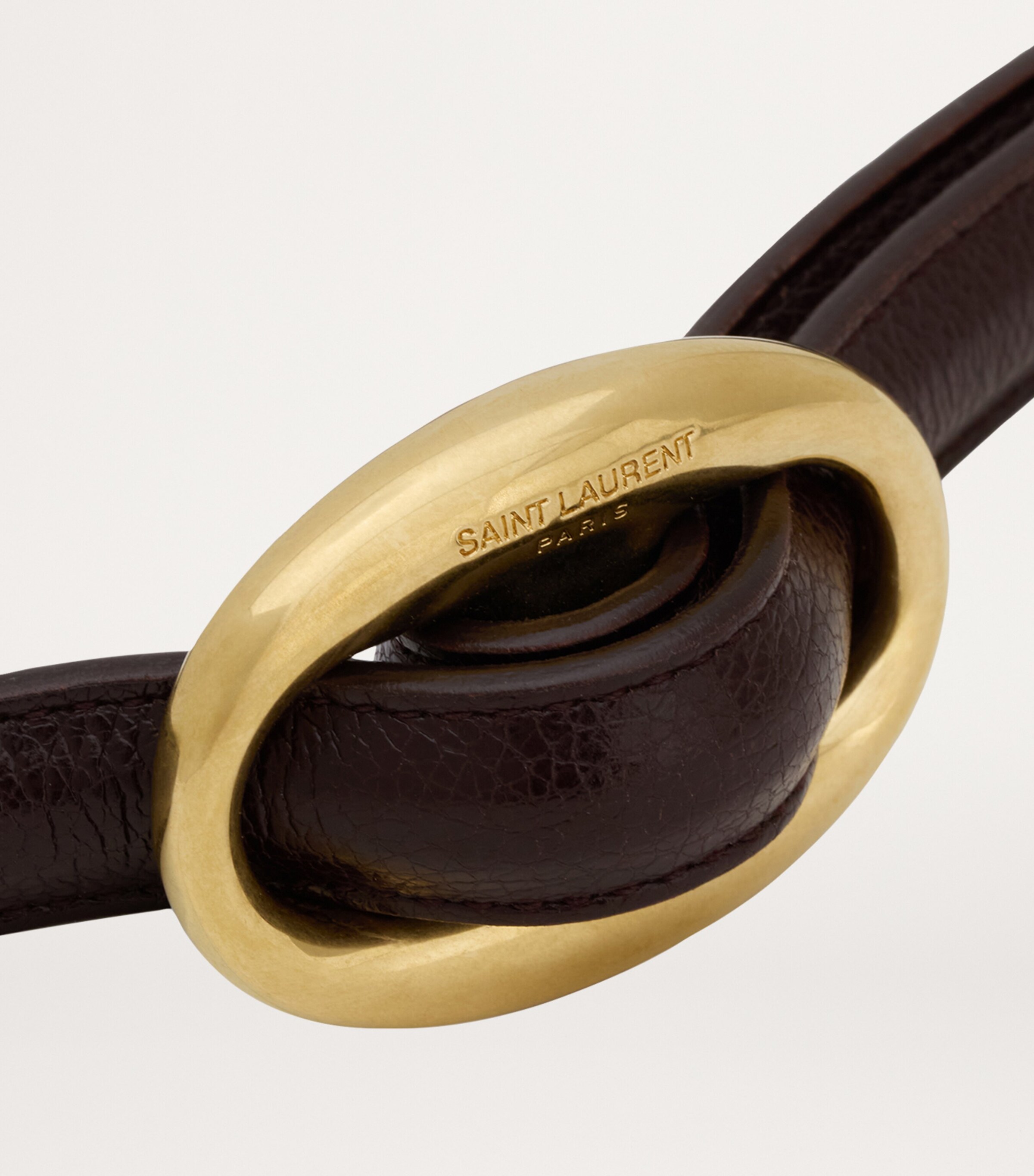 ベルト Saint Laurent OVAL BUCKLE BELT Saint Laurent Leather Oval Belt | Harrods CA