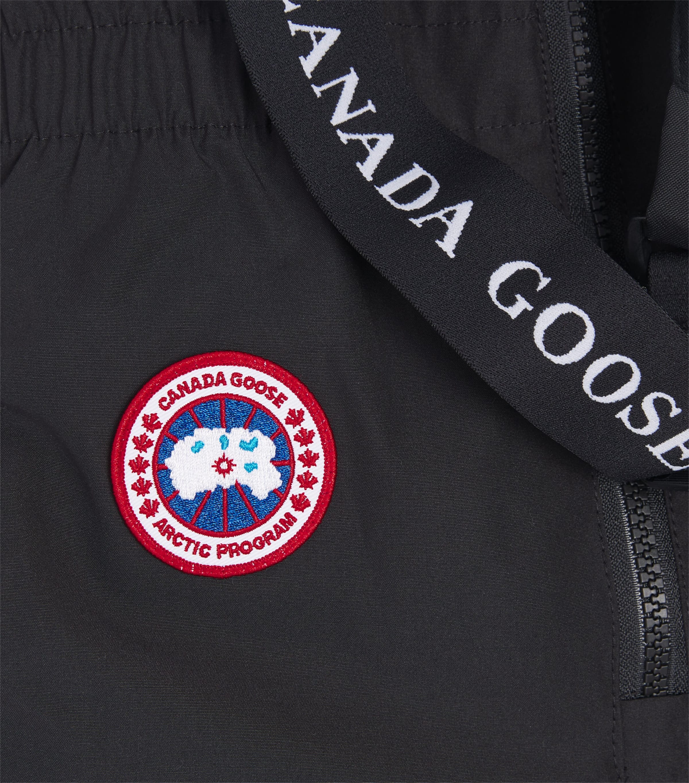 Canada Goose Kids Down Eaglet Bib Overalls (2-7 Years) Black Noir Image 3