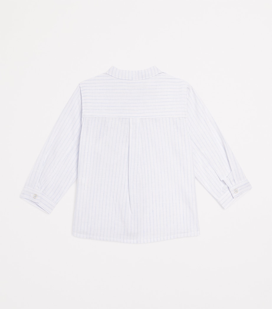 Linen-Cotton Striped Shirt (3 Months-4 Years) CIEL Image 2