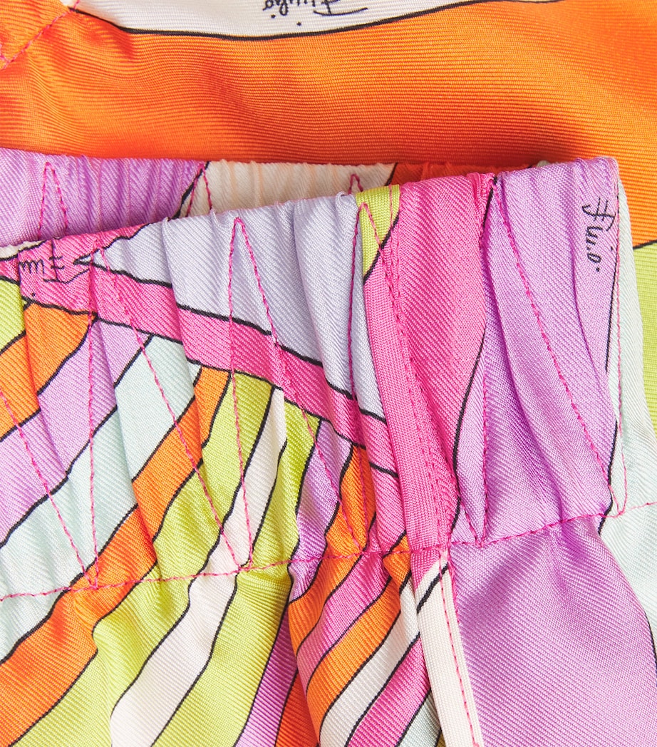 PUCCI Womens Silk Marmo Shorts Image 6