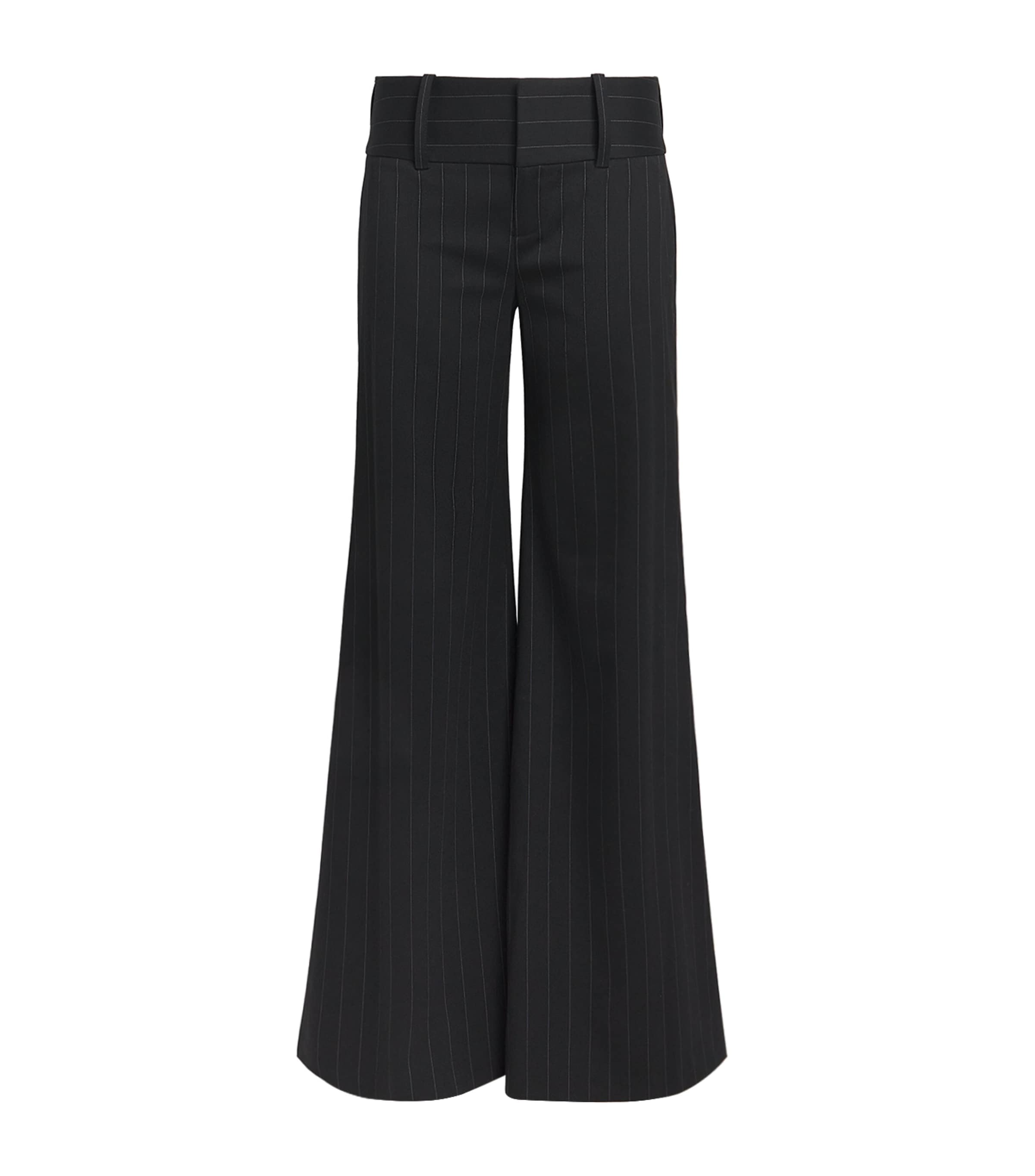 Alice And Olivia Olivia Wide-leg Trousers In Black