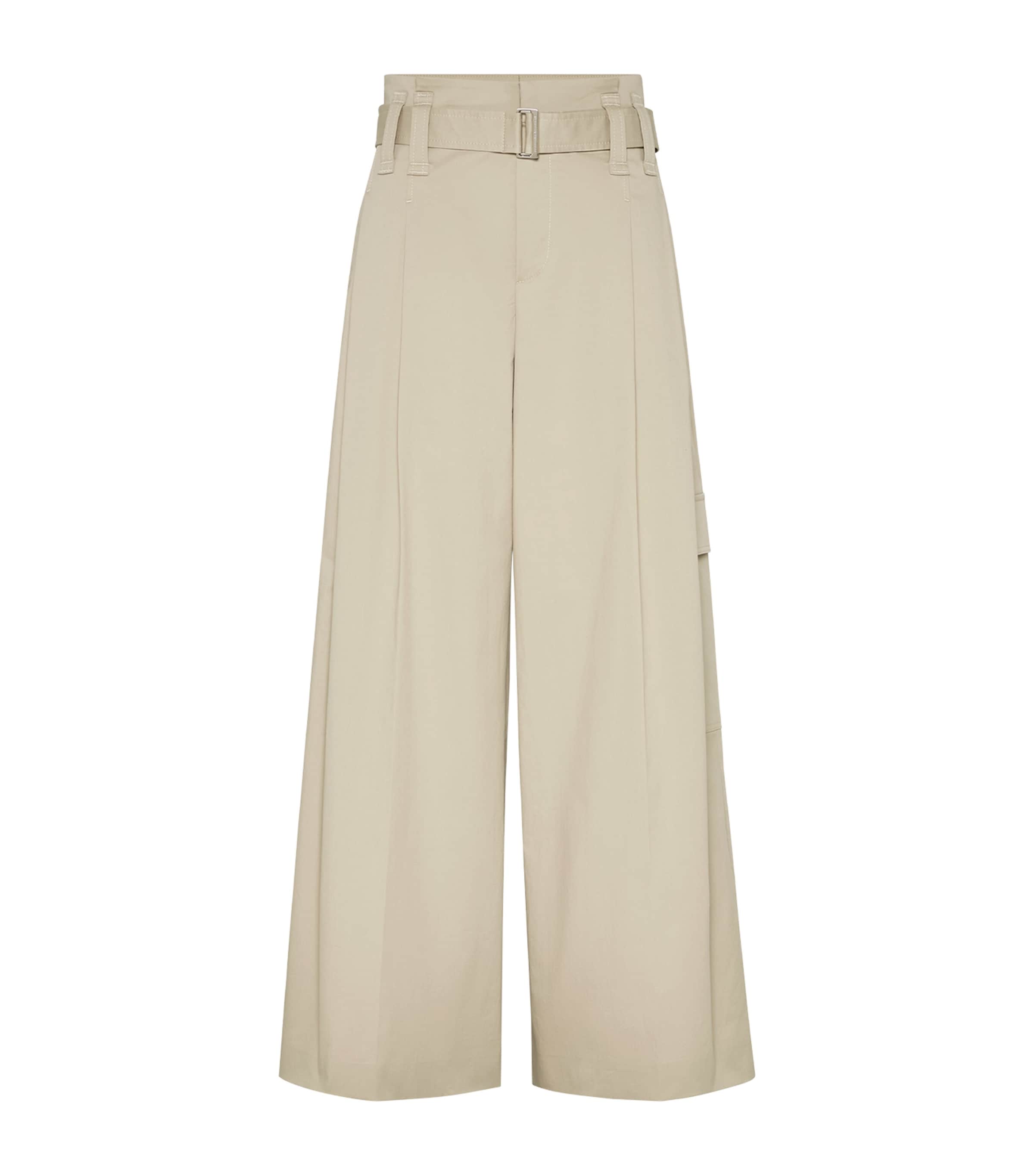 Brunello Cucinelli Stretch-cotton Gabardine Trousers In Grey