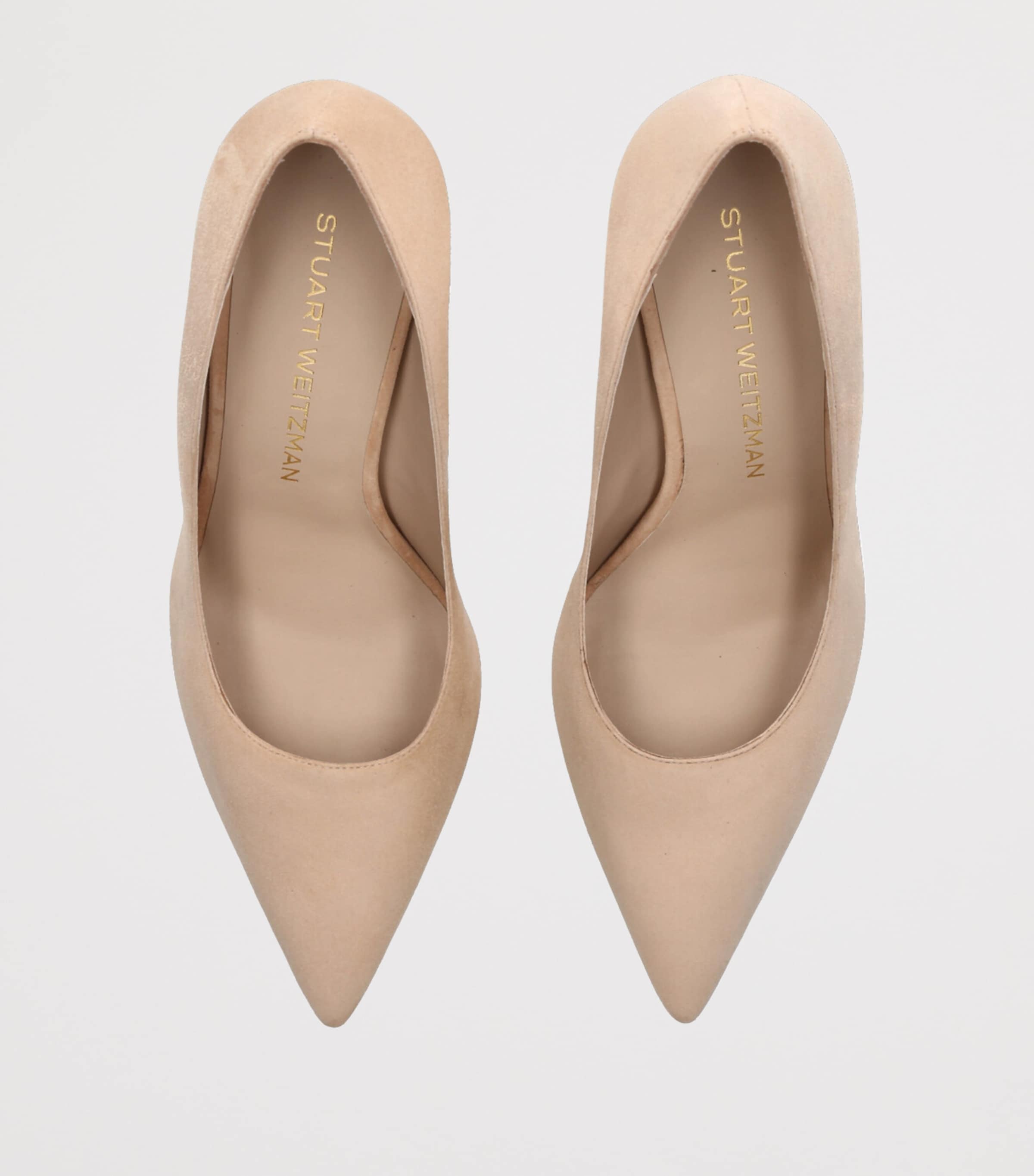 Suede Stuart Power Pumps 85 BEIGE Image 4