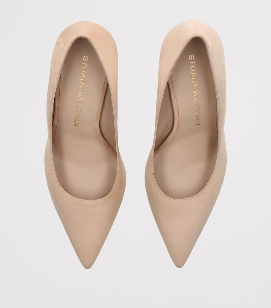 Suede Stuart Power Pumps 85 BEIGE Image 4