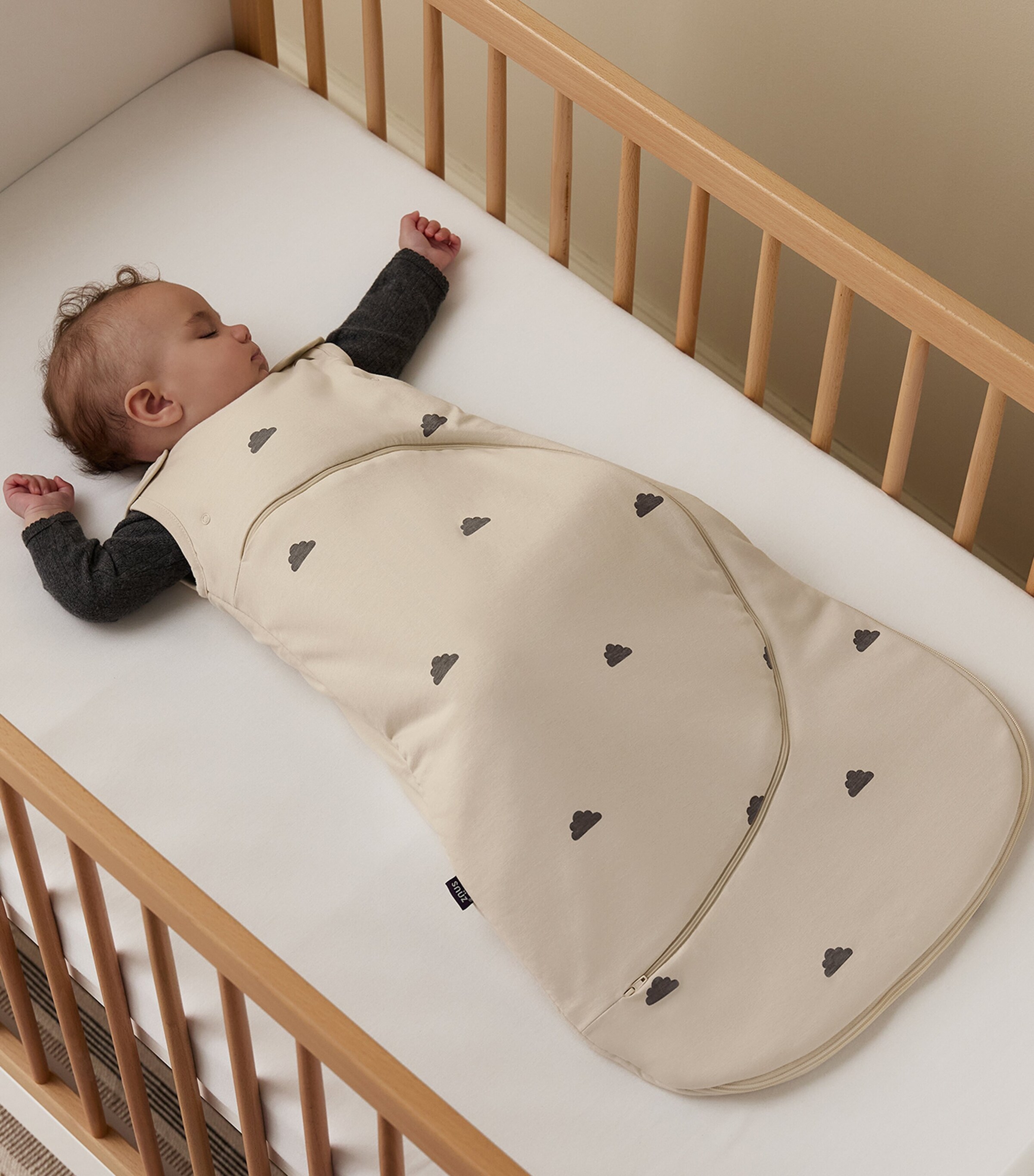SnüzPouch 2.5 Tog Baby Sleeping Bag SAND CLOUD Image 4
