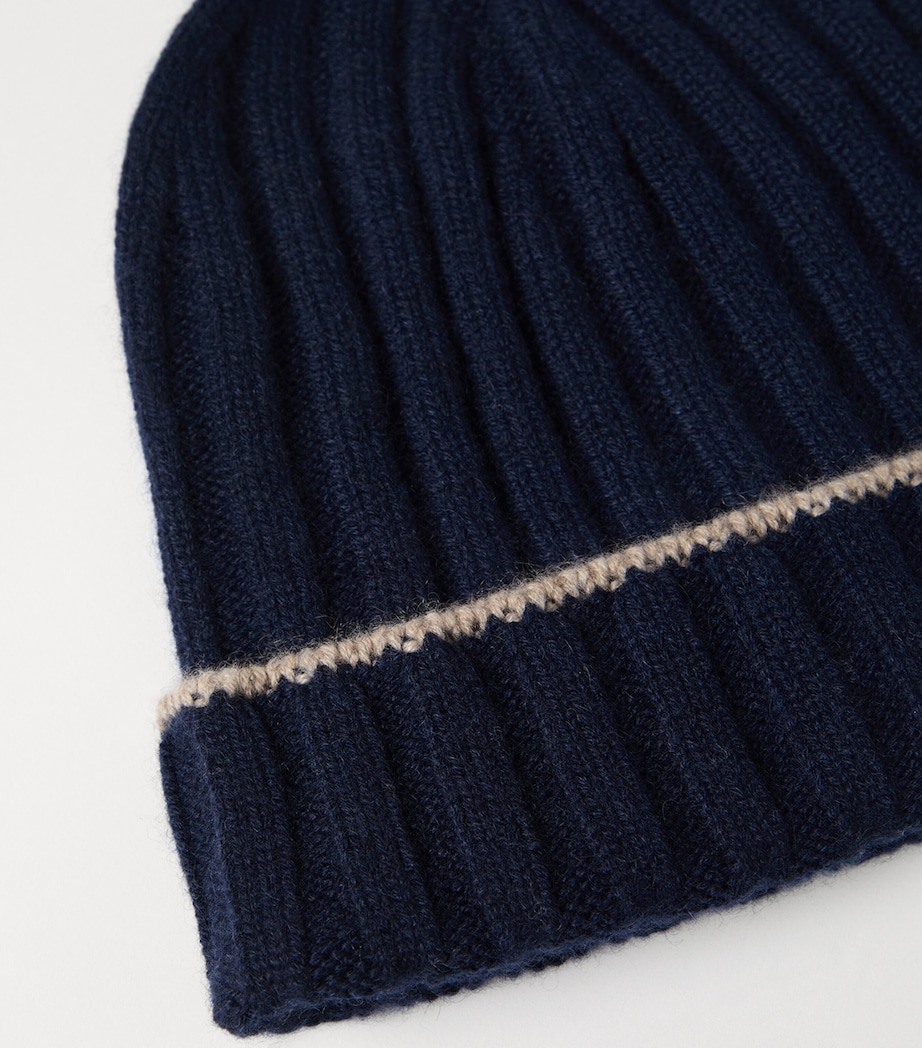 Cashmere Ribbed Beanie CU715 Image 2