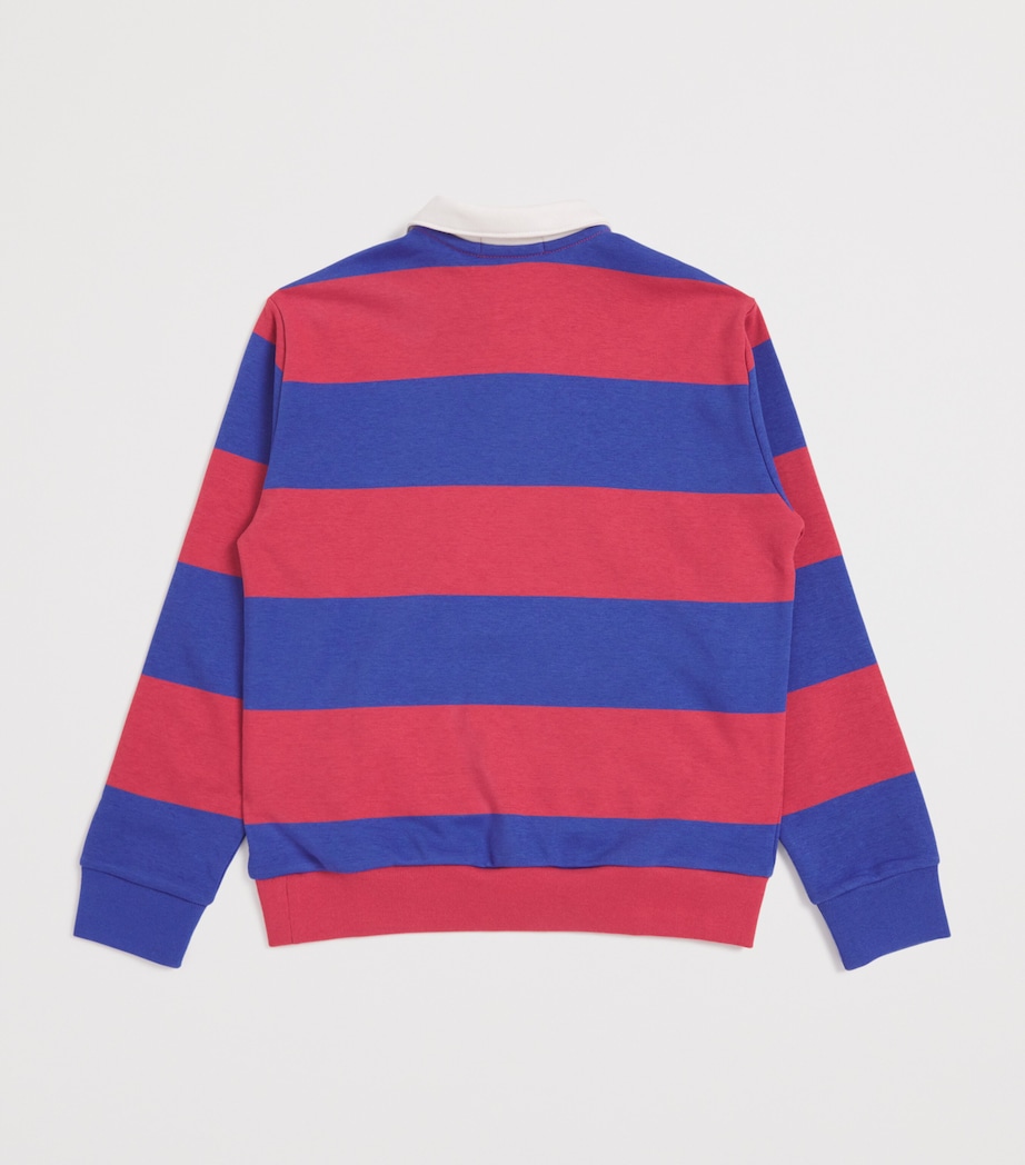 Stripe Polo Pony Rugby Polo Shirt (6-14 Years) MULTI Image 2