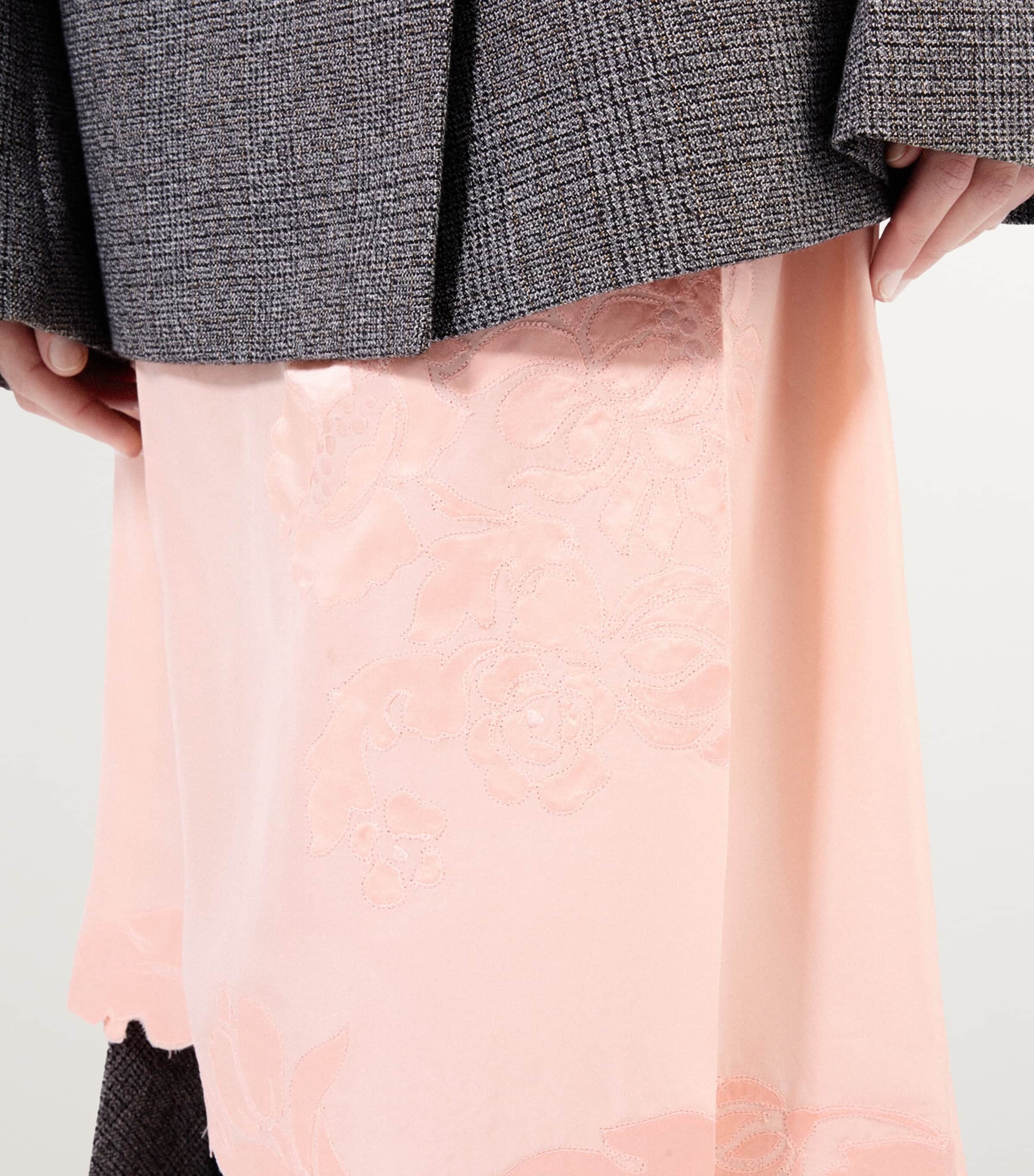 Habotai Silk Midi Skirt F0075 Image 6