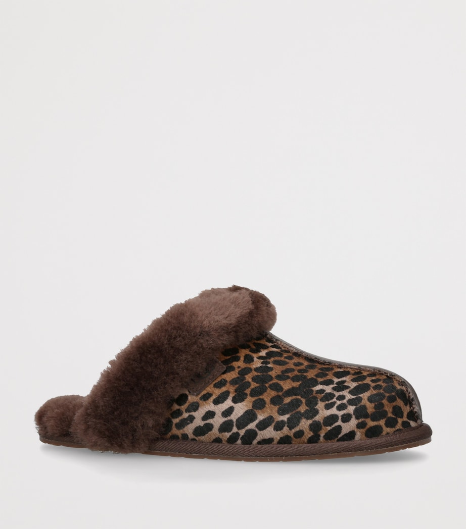 Pony Hair Scuffette Caspian Slippers BROWN/OTH Image 3
