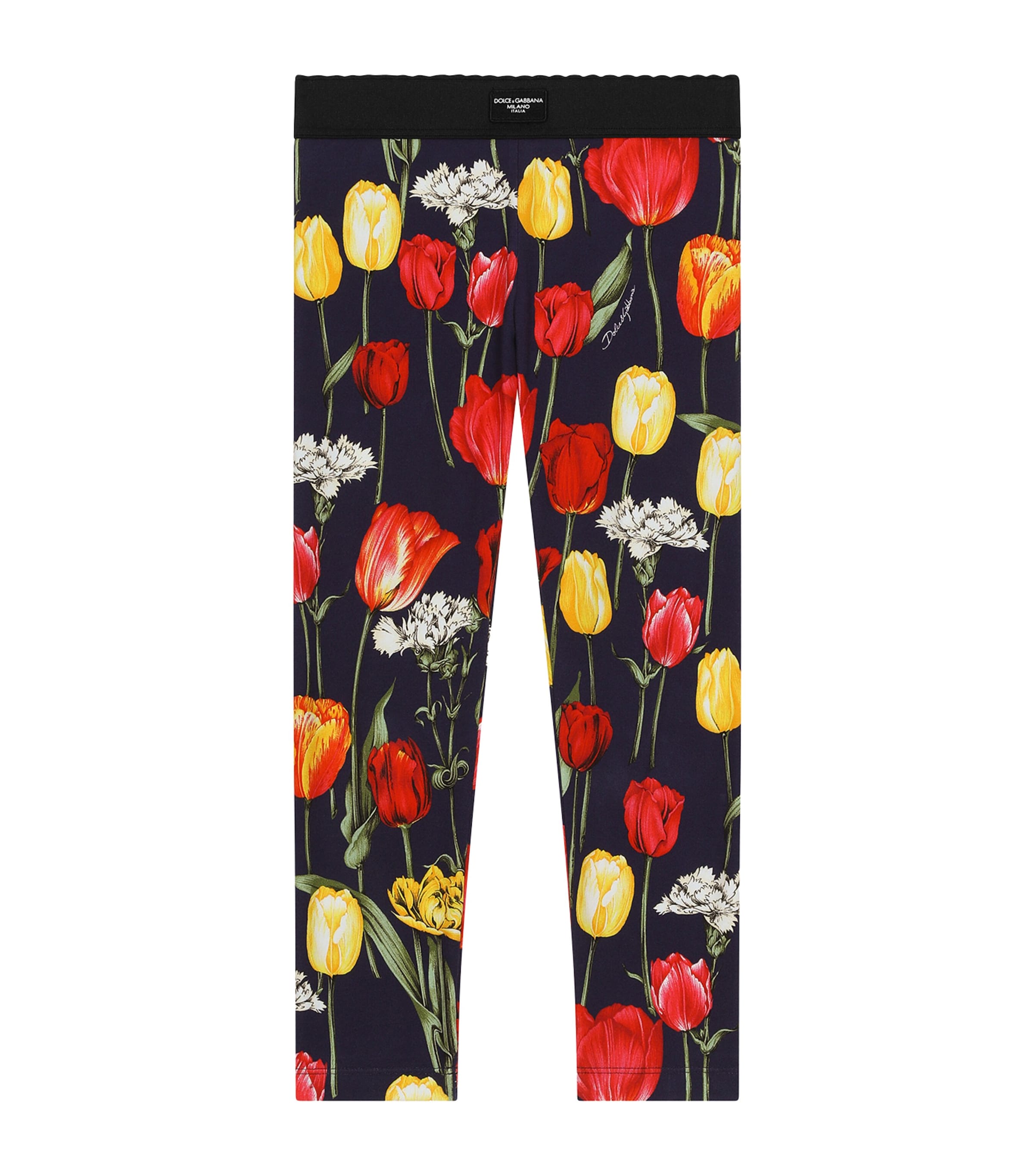 DOLCE & GABBANA FLORAL PRINT LEGGINGS 