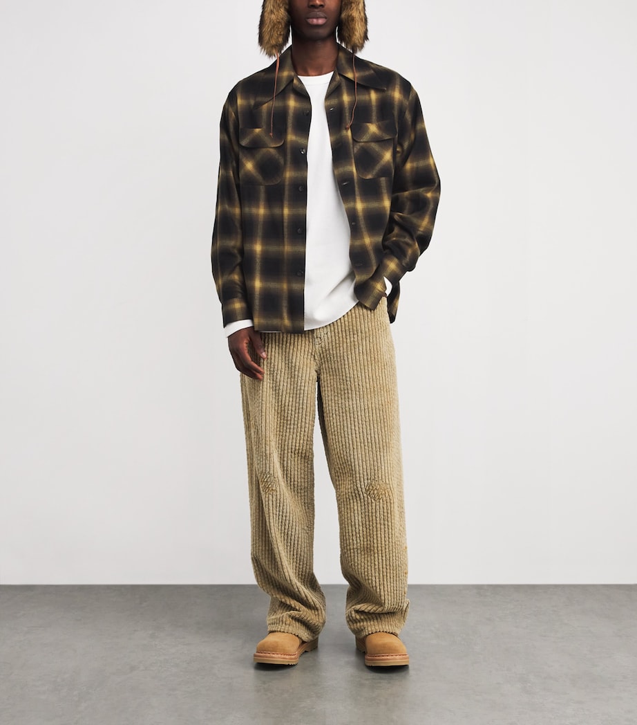 Cotton-Blend Check Shirt GOLD Image 2