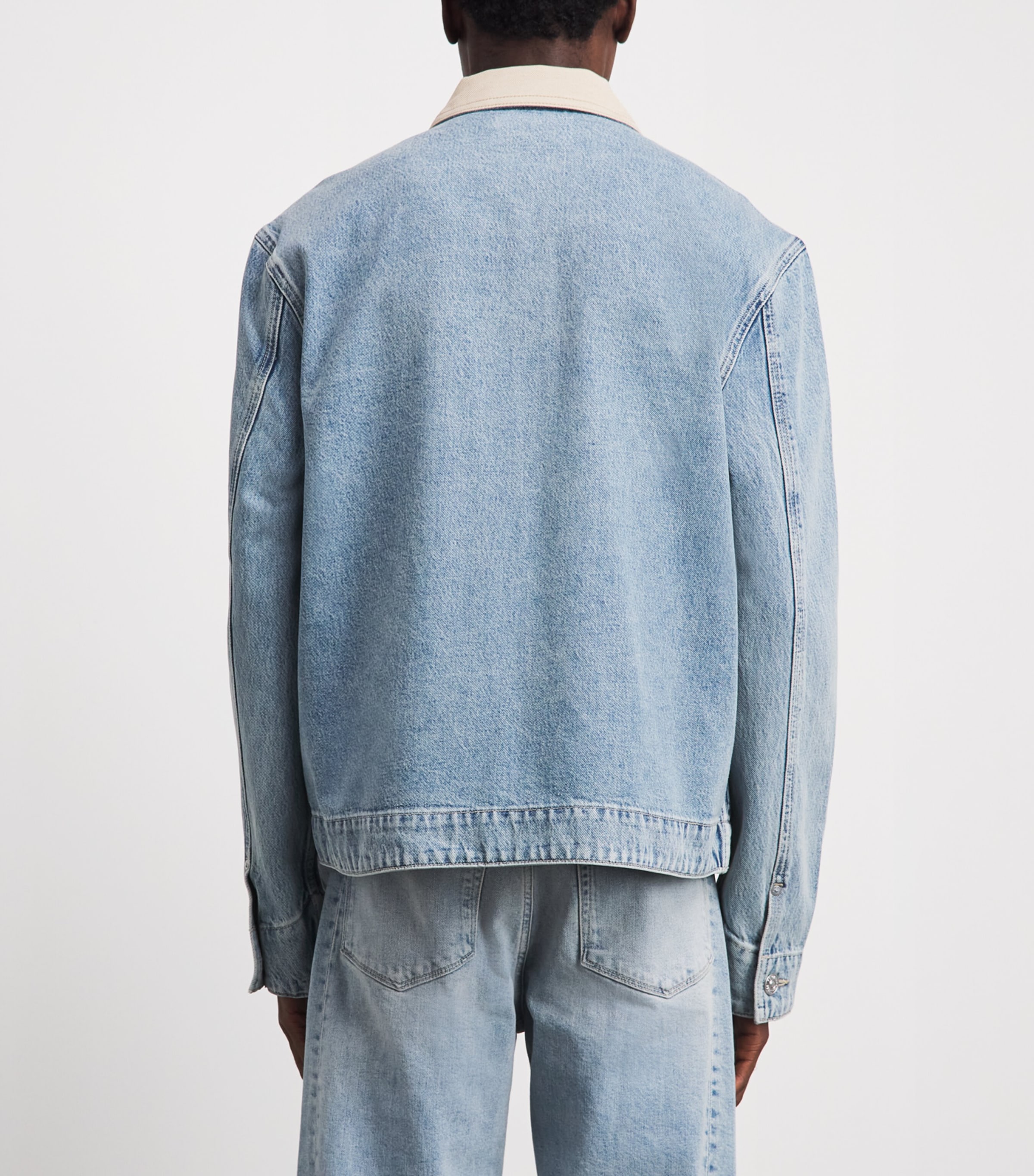 PAIGE Mens Laughlin Denim Jacket Moby Image 5