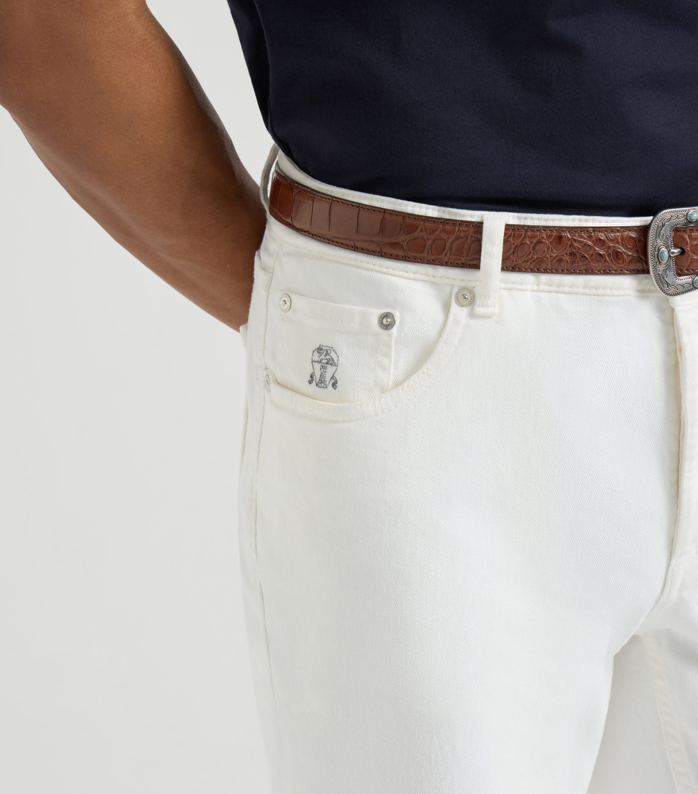 Brunello Cucinelli Mens Comfort Straight Jeans Image 6