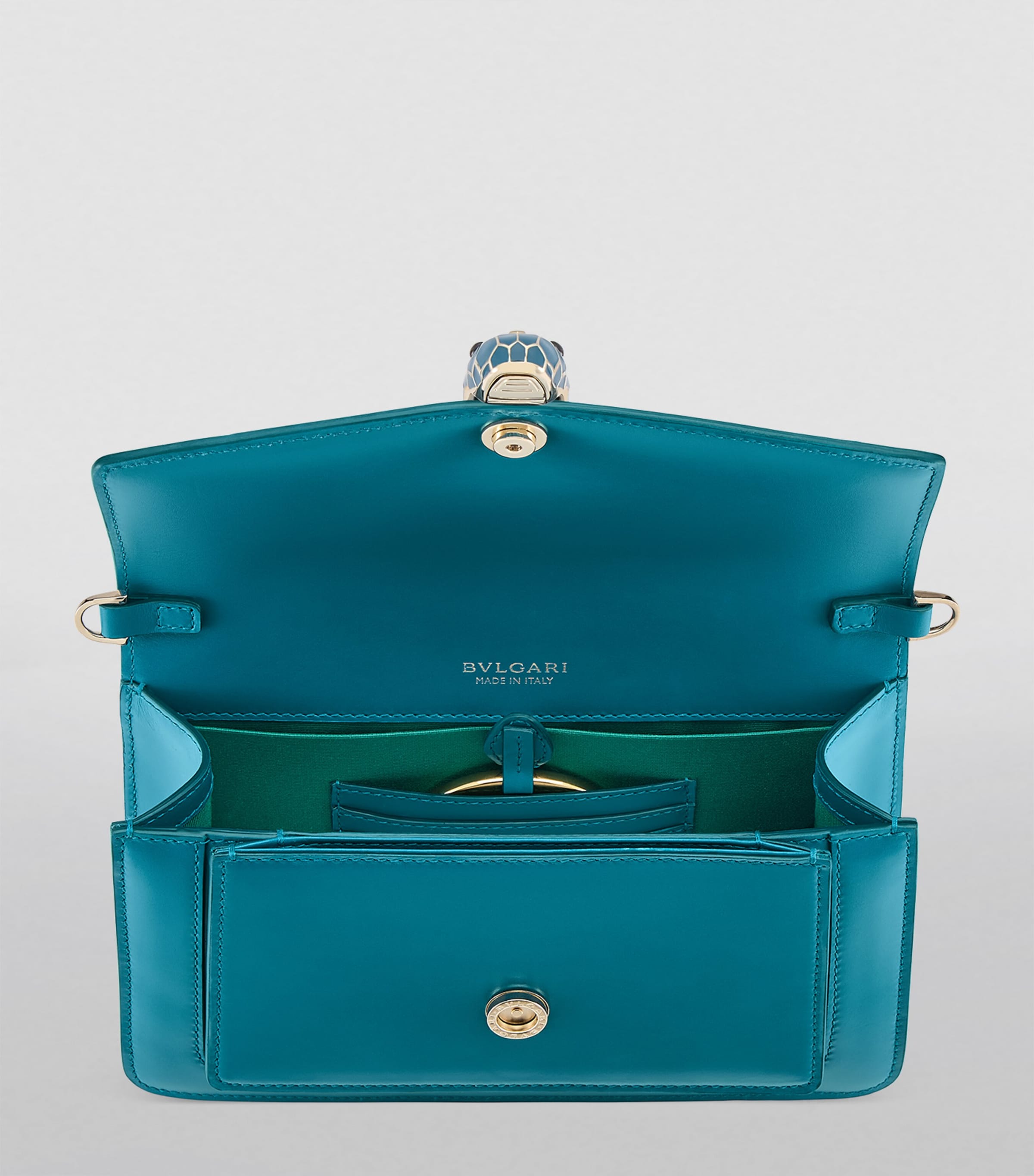 Bvlgari Leather Serpenti Forever East-West Shoulder Bag