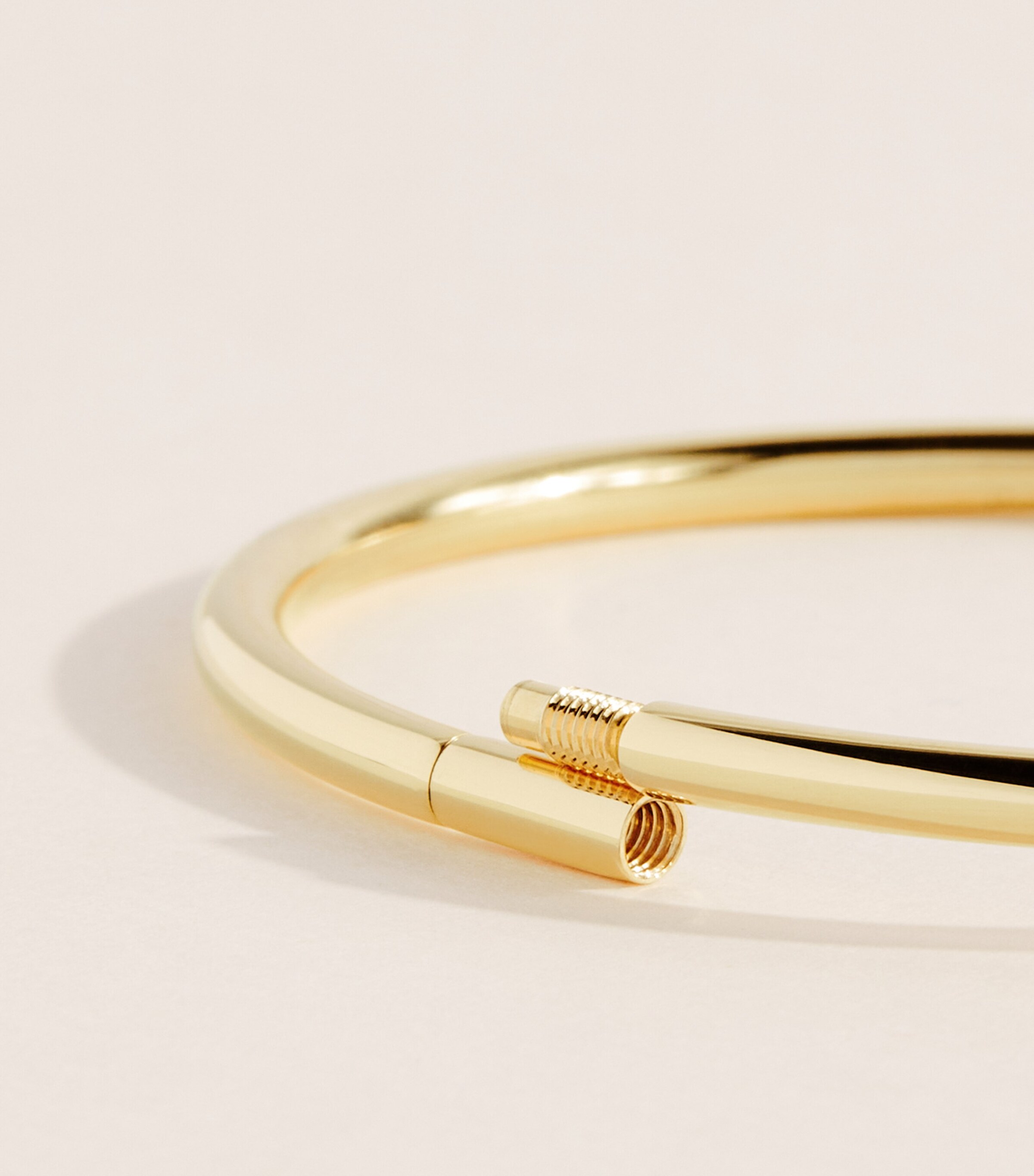 Jade Trau Yellow Gold and Diamond Vanguard Plié Bangle Yellow Gold Image 5