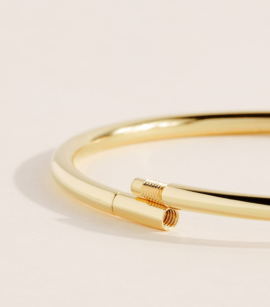 Jade Trau Yellow Gold and Diamond Vanguard Plié Bangle Yellow Gold Image 5