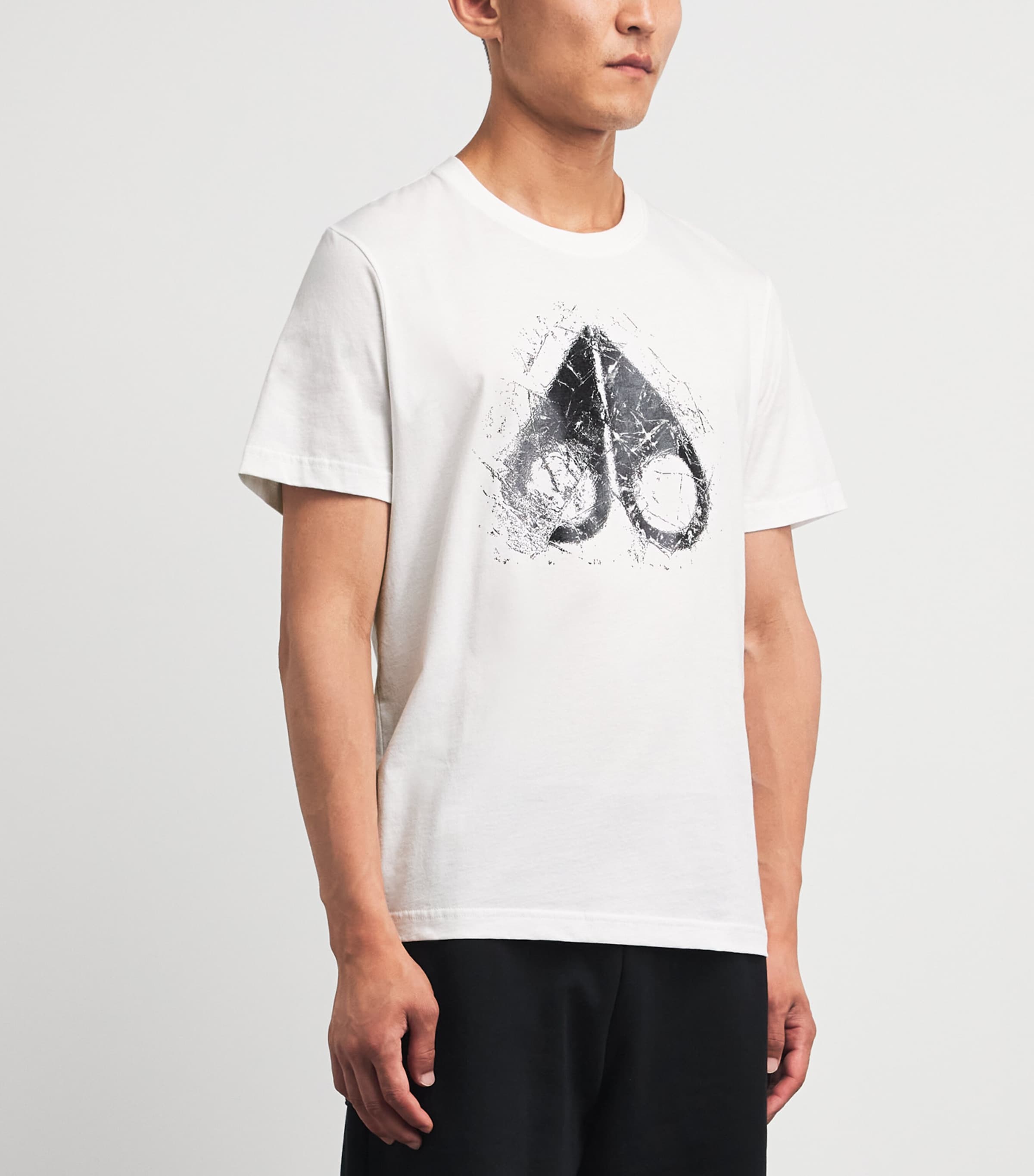 Moose Knuckles Mens Cotton Icebreak T-Shirt White Image 4