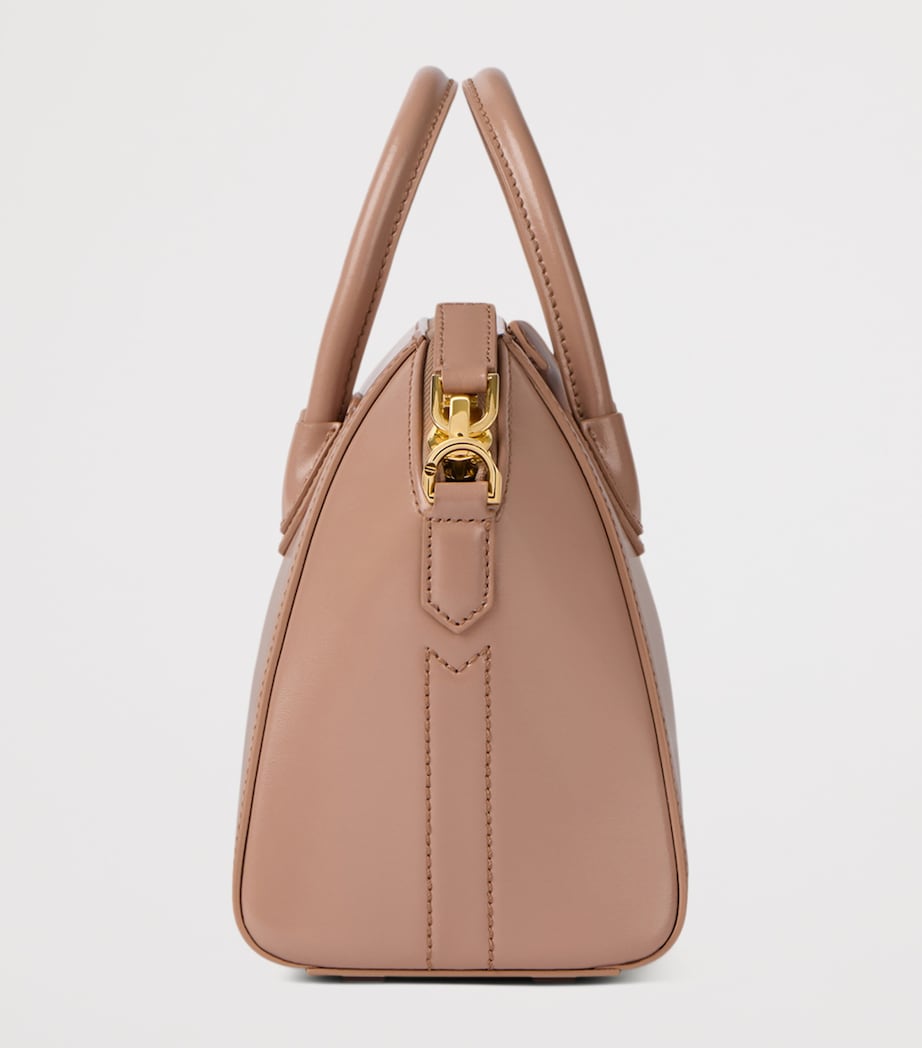Mini Leather Antigona Top-Handle Bag BLUSH PINK Image 3