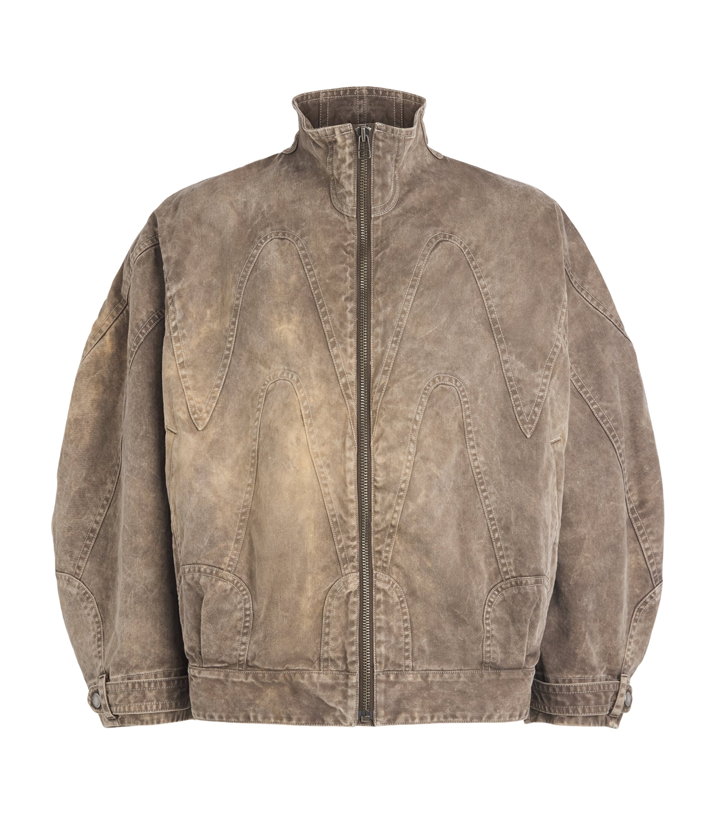 IM MEN Mens Cotton Elements Jacket Dark Beige Image 1