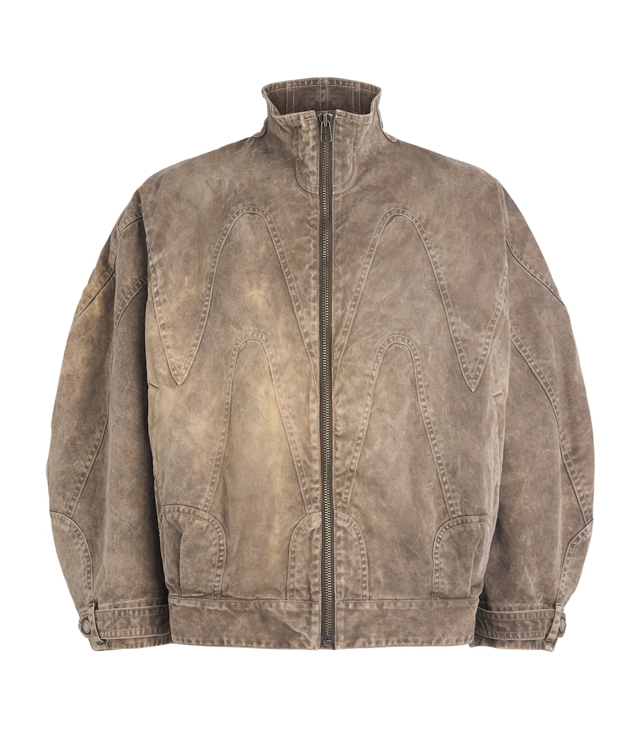 IM MEN Mens Cotton Elements Jacket Dark Beige Image 1