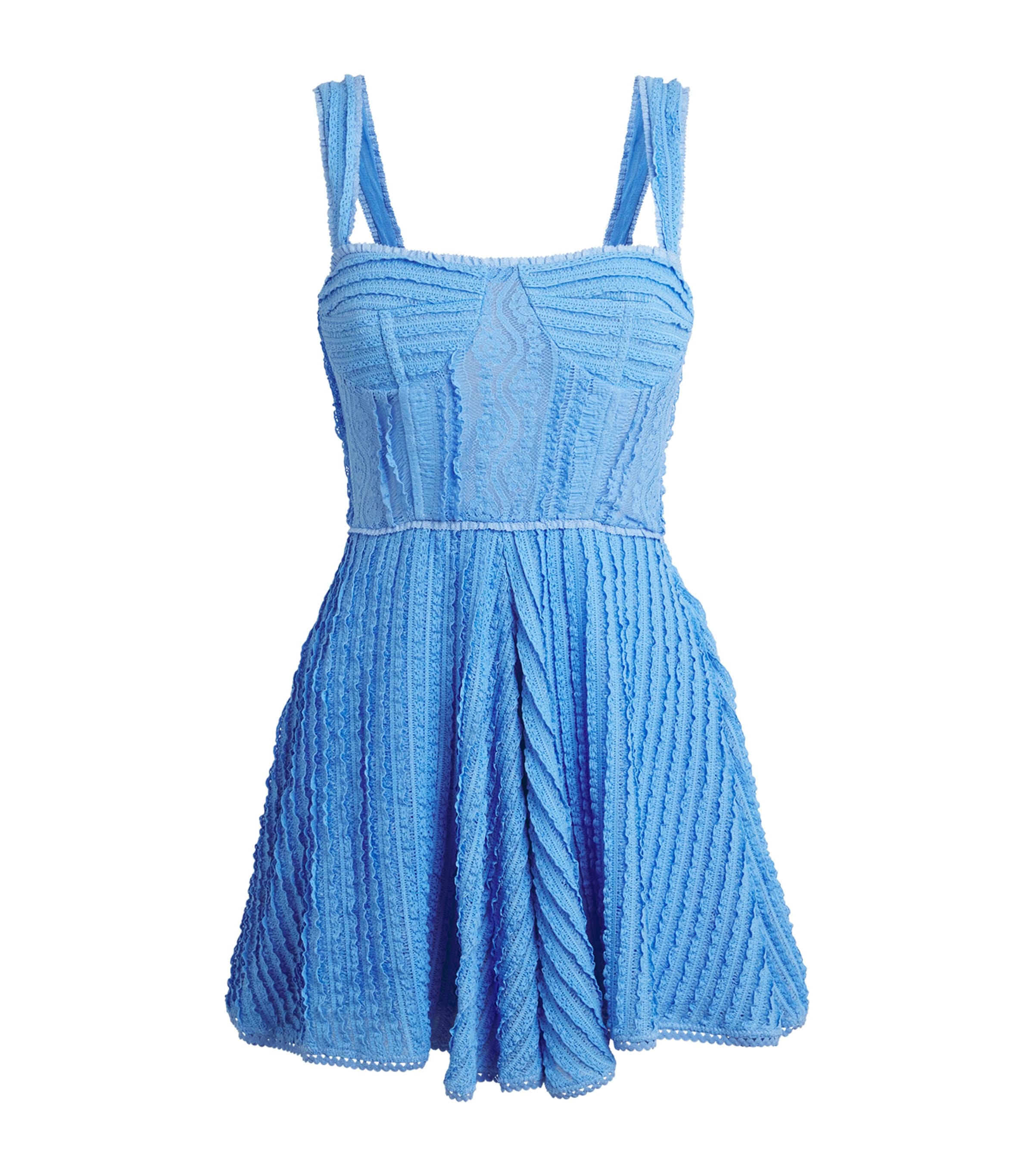 Shop Charo Ruiz Lace Mai Mini Dress In Blue
