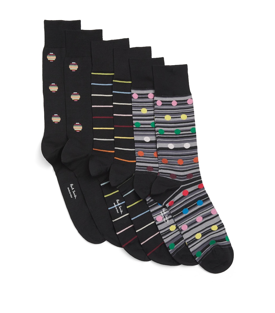 Cotton-Blend Seas Socks (Pack of 3) MULTICOLOUR Image 1
