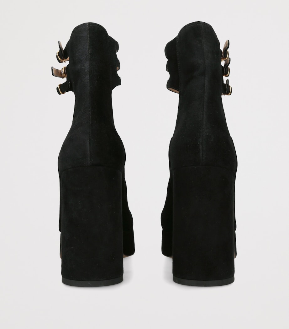 Suede Loti Platform Pumps 80 BLACK Image 2