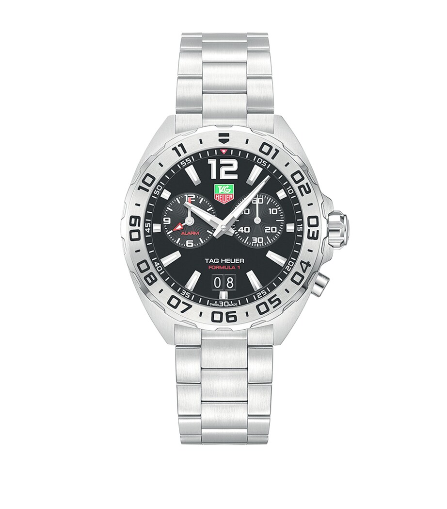 TAG Heuer Stainless Steel Formula 1 Alarm Quartz Watch 41mm Black Image 1