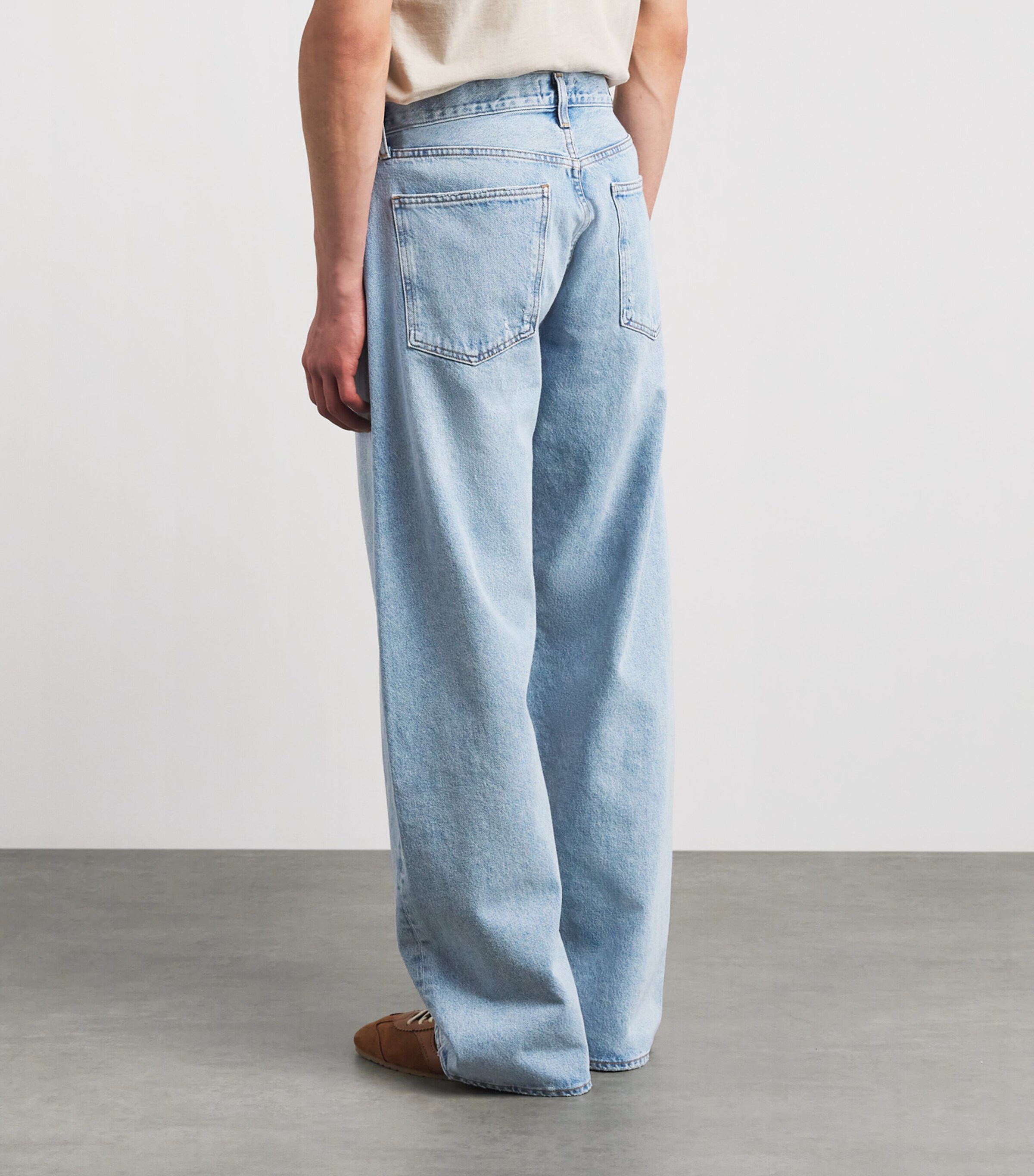 AGOLDE Mens Afton Wide-Leg Jeans Orten (lt Vint Ind) Image 5