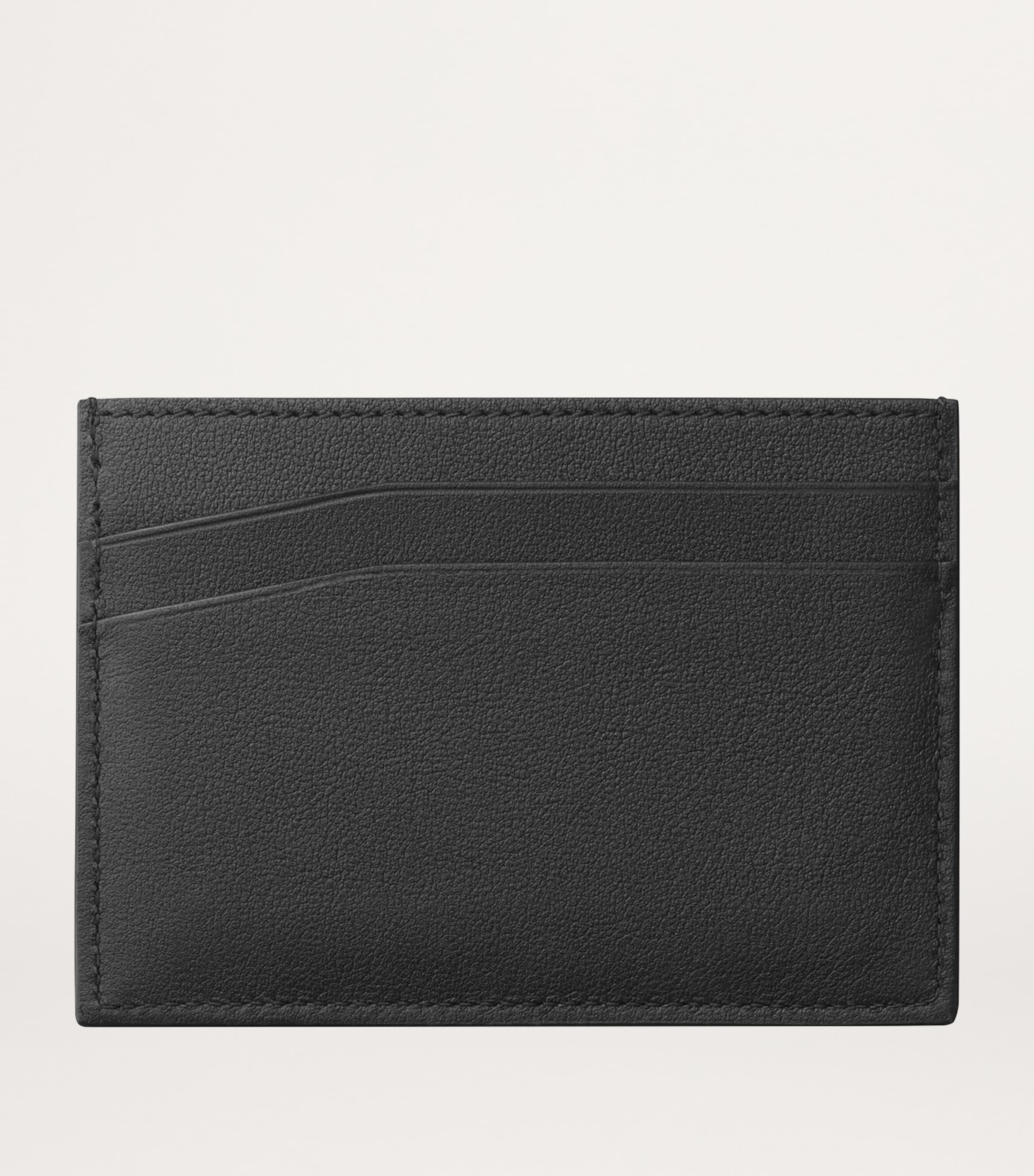 Calfskin Losange Shadow Card Holder BLACK Image 3