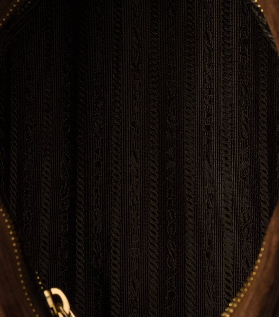 Medium Suede Belted Bonnie Shoulder Bag F0324 Image 4